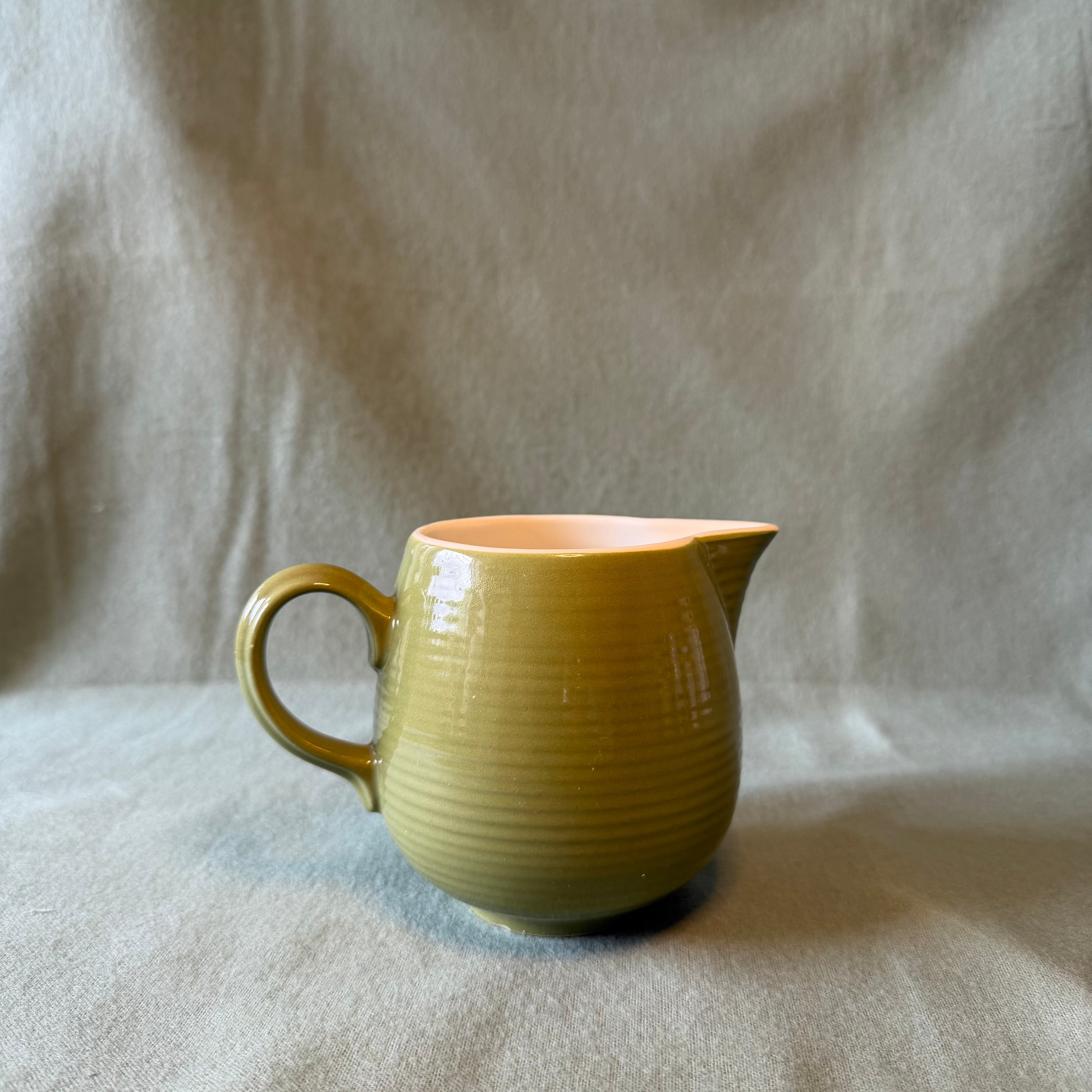 Green Cream Pitcher Pot