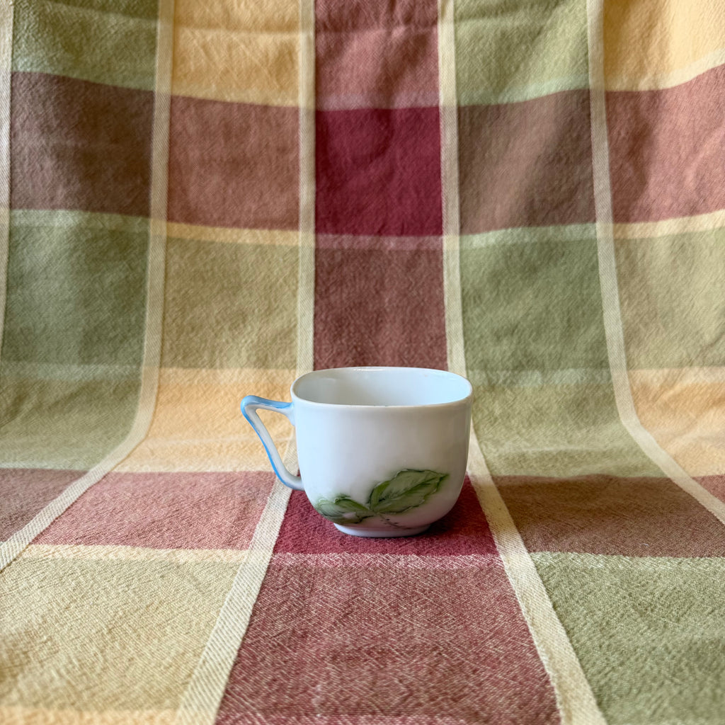 Floral Square Tea Cup Pot