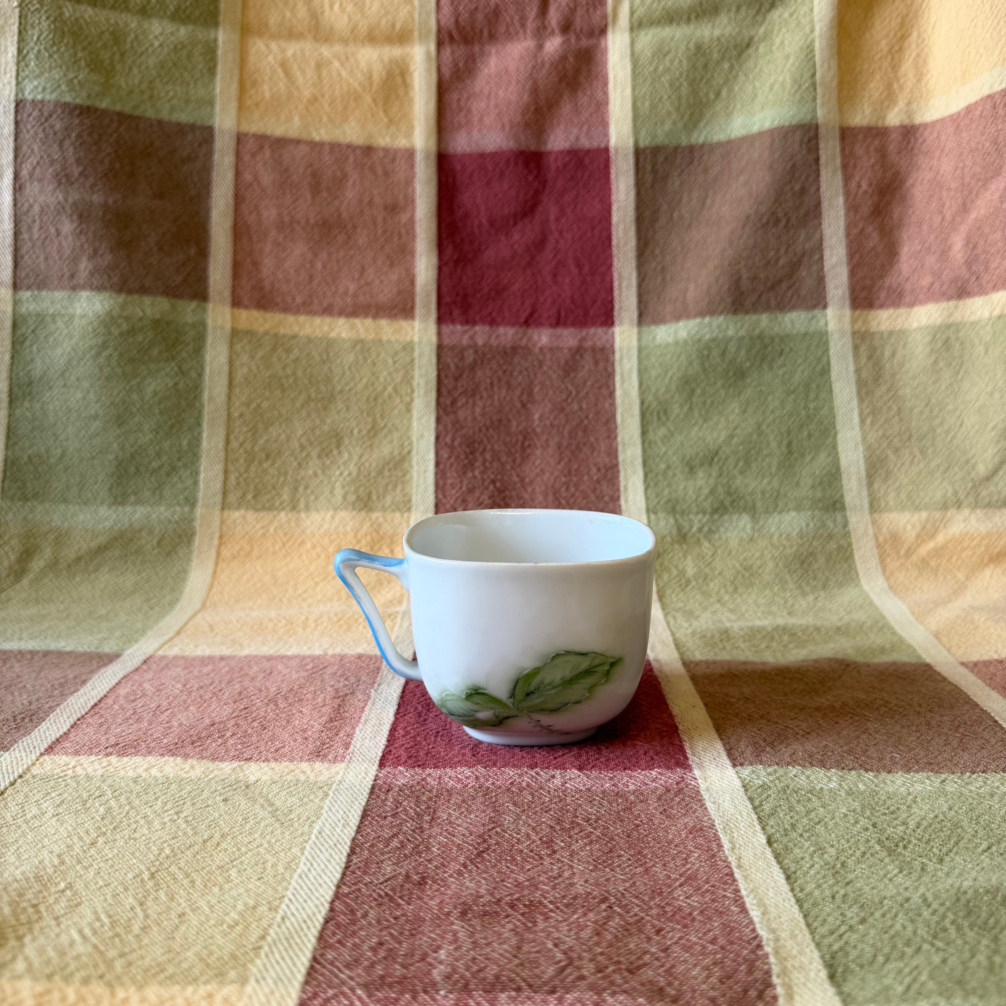 Floral Square Tea Cup Pot