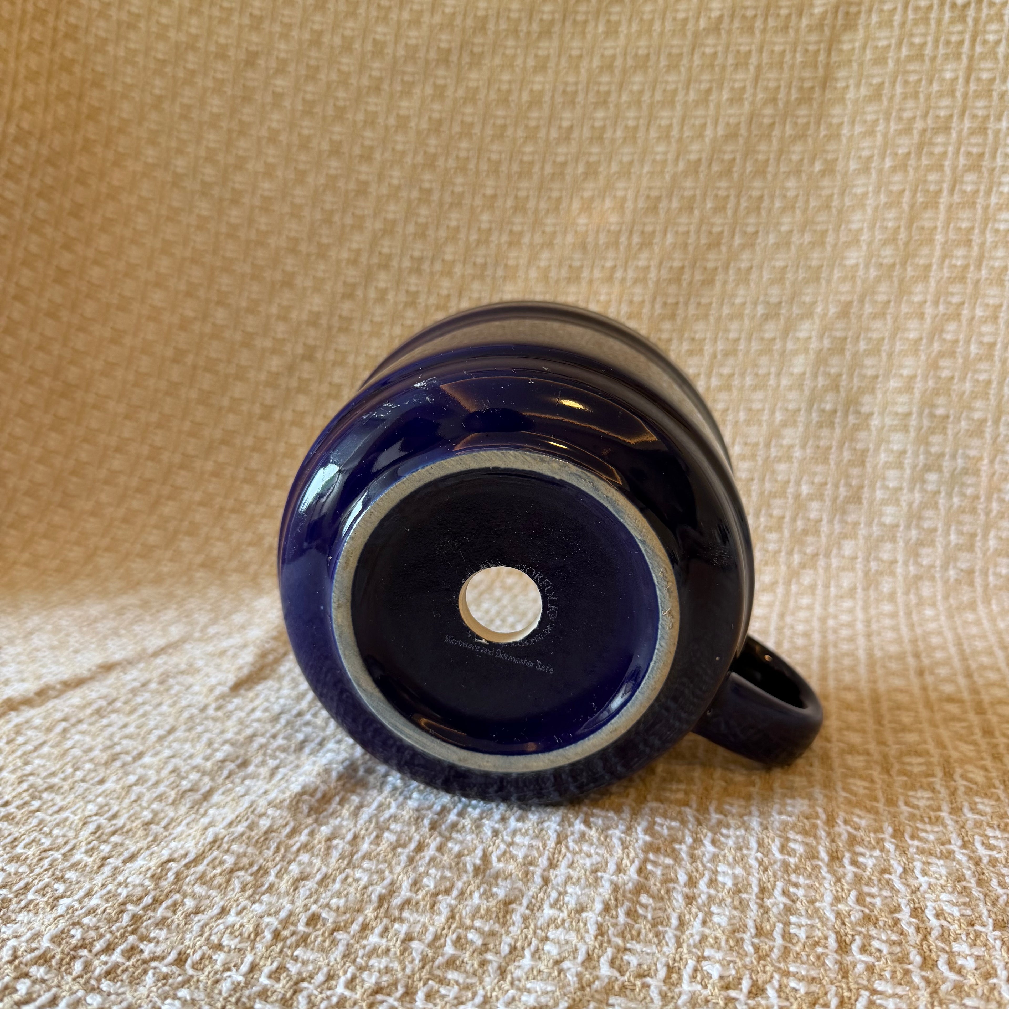Large Blue Mug Pot