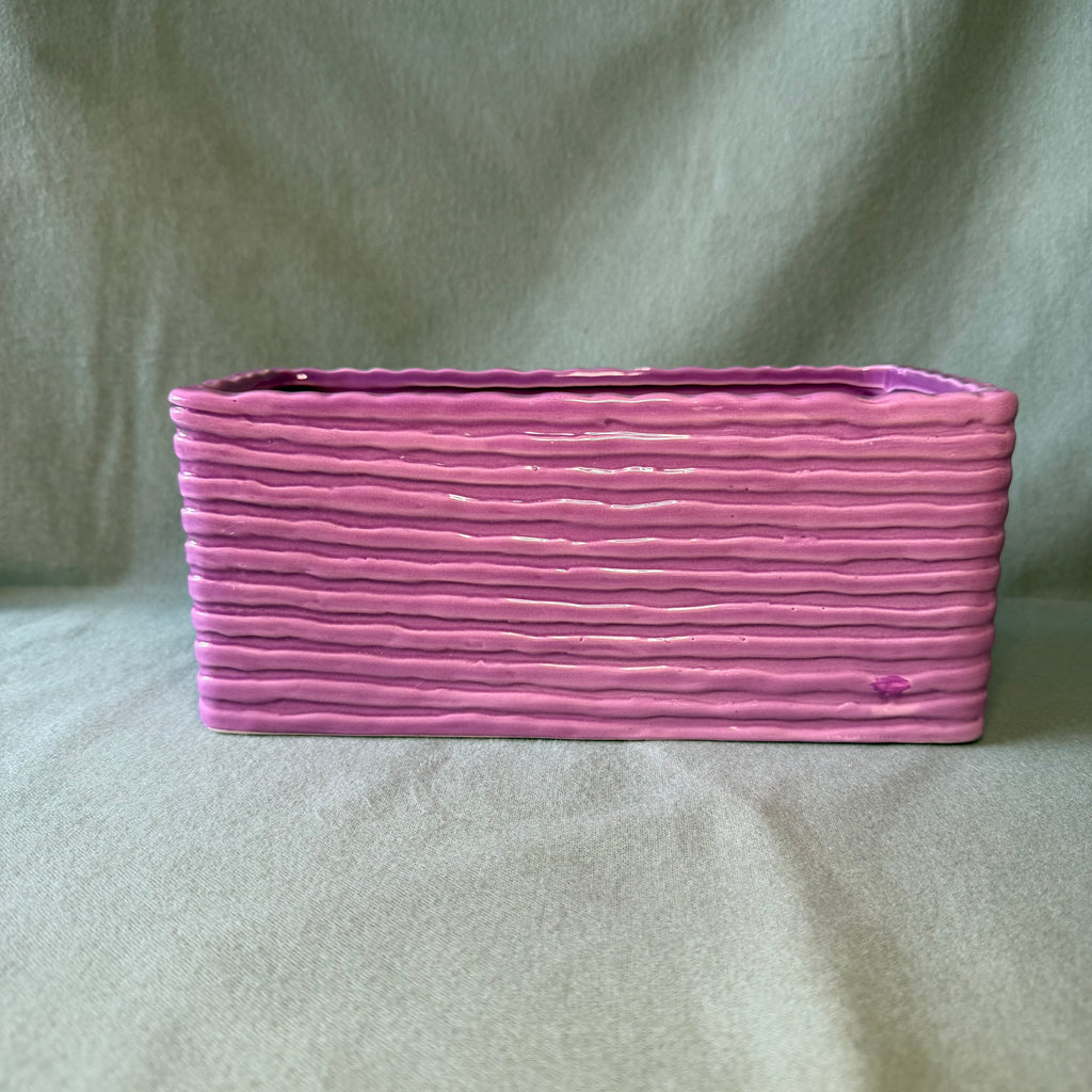 Purple Rectangular Pot