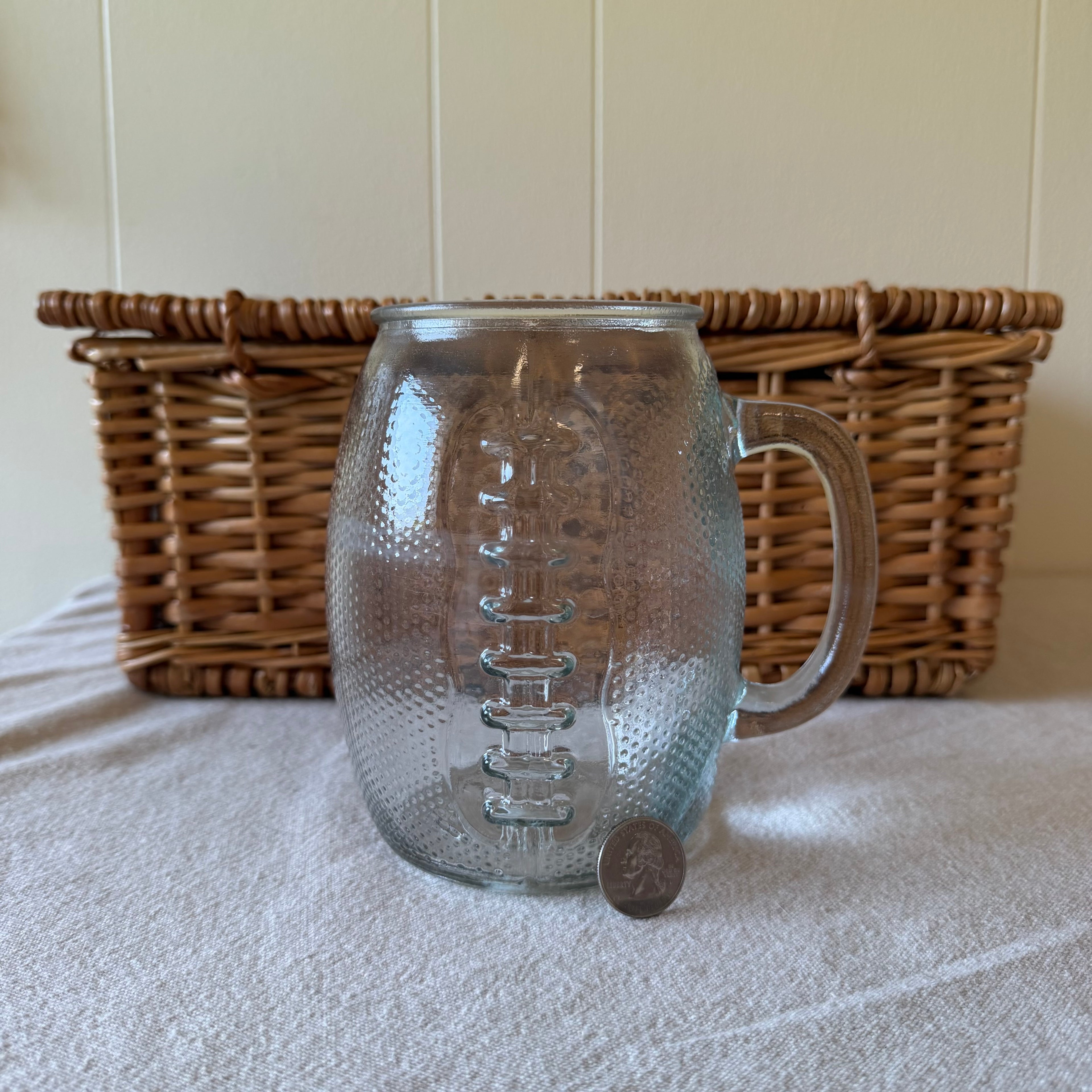 Football Glass Mug Pot