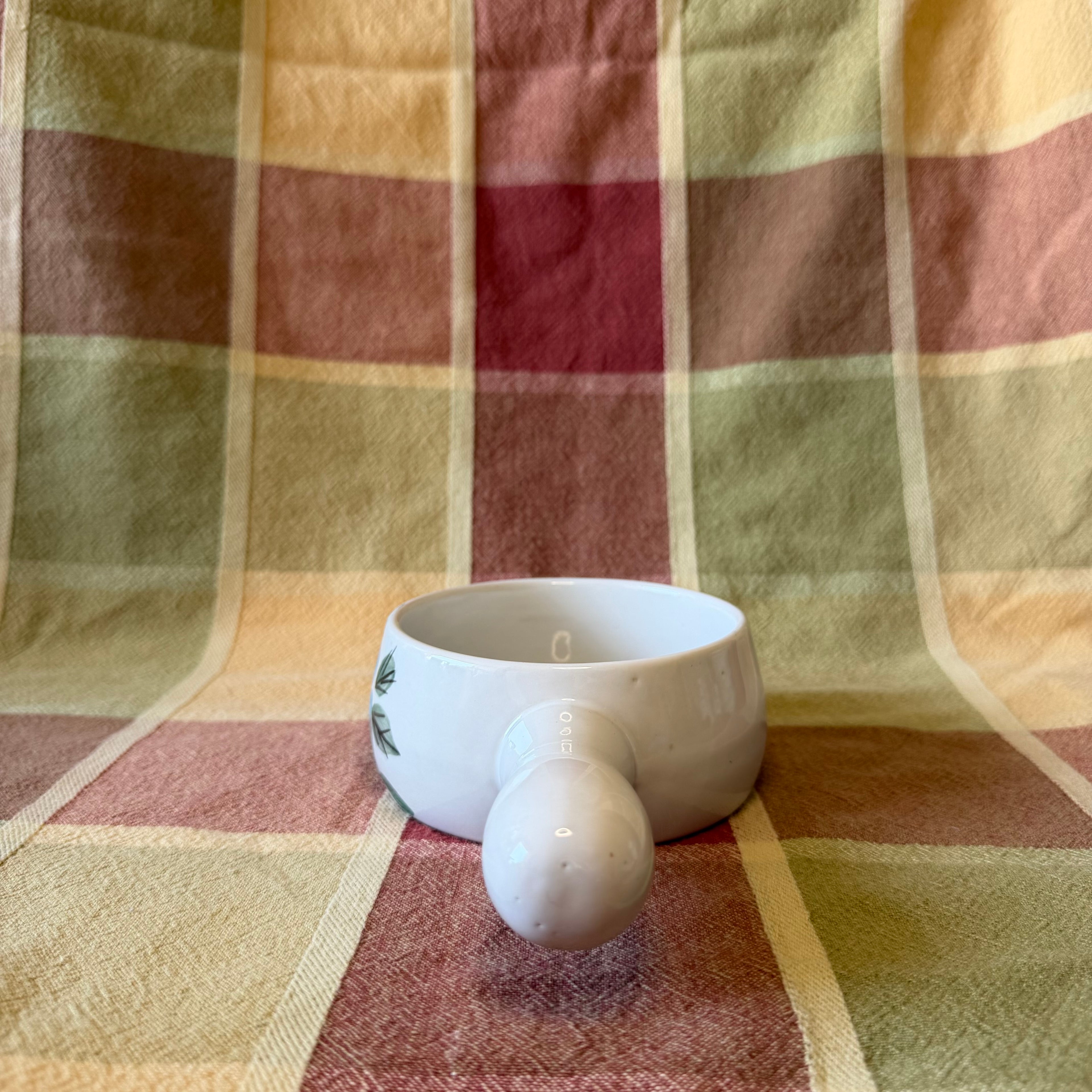 Ceramic Handled Soup Bowl Pot