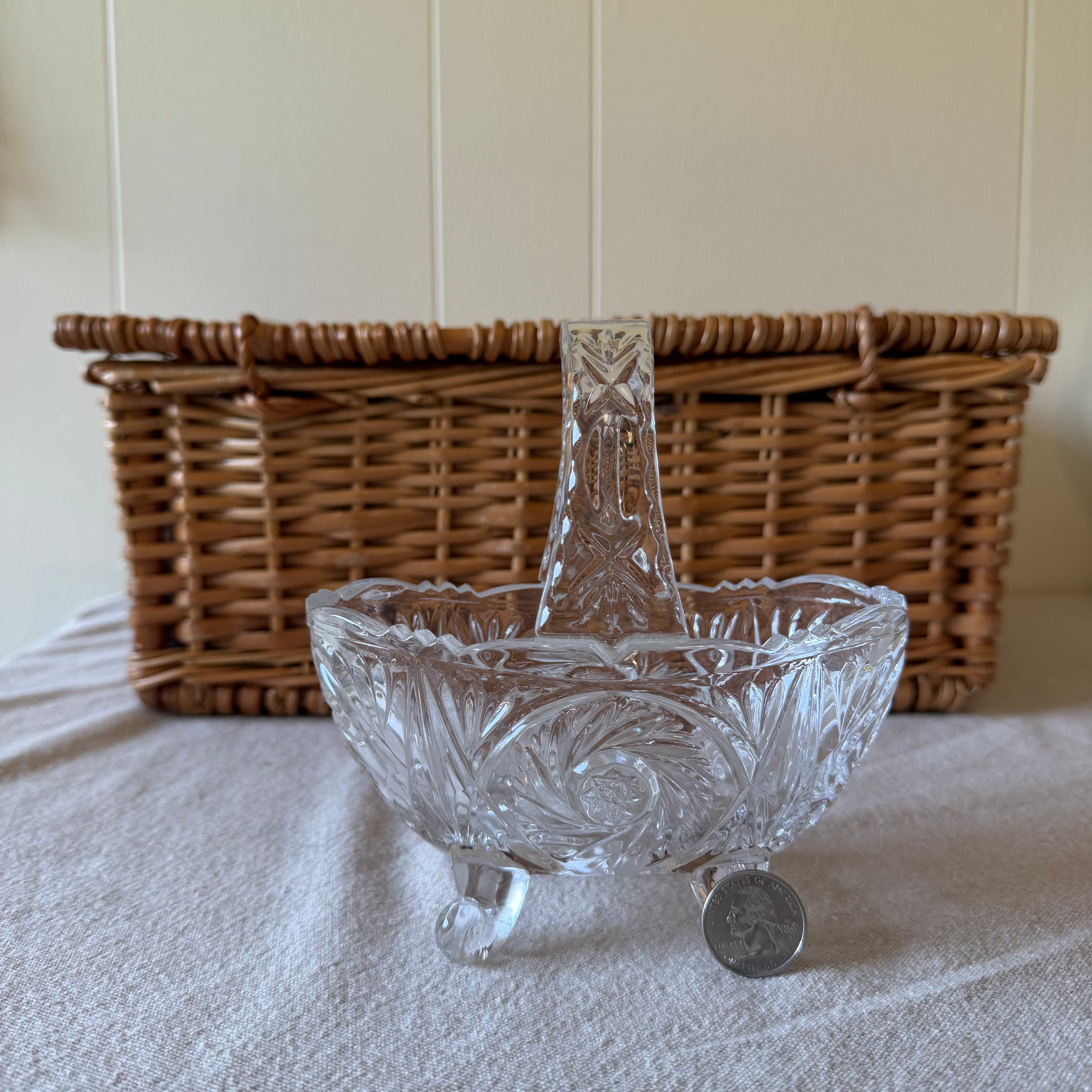 Glass Basket Pot