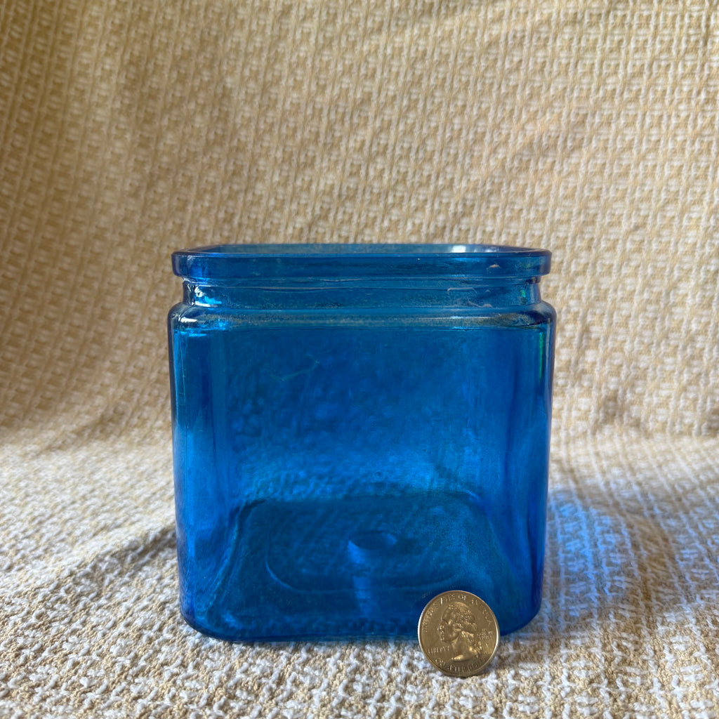 Colorful Glass Block Pot