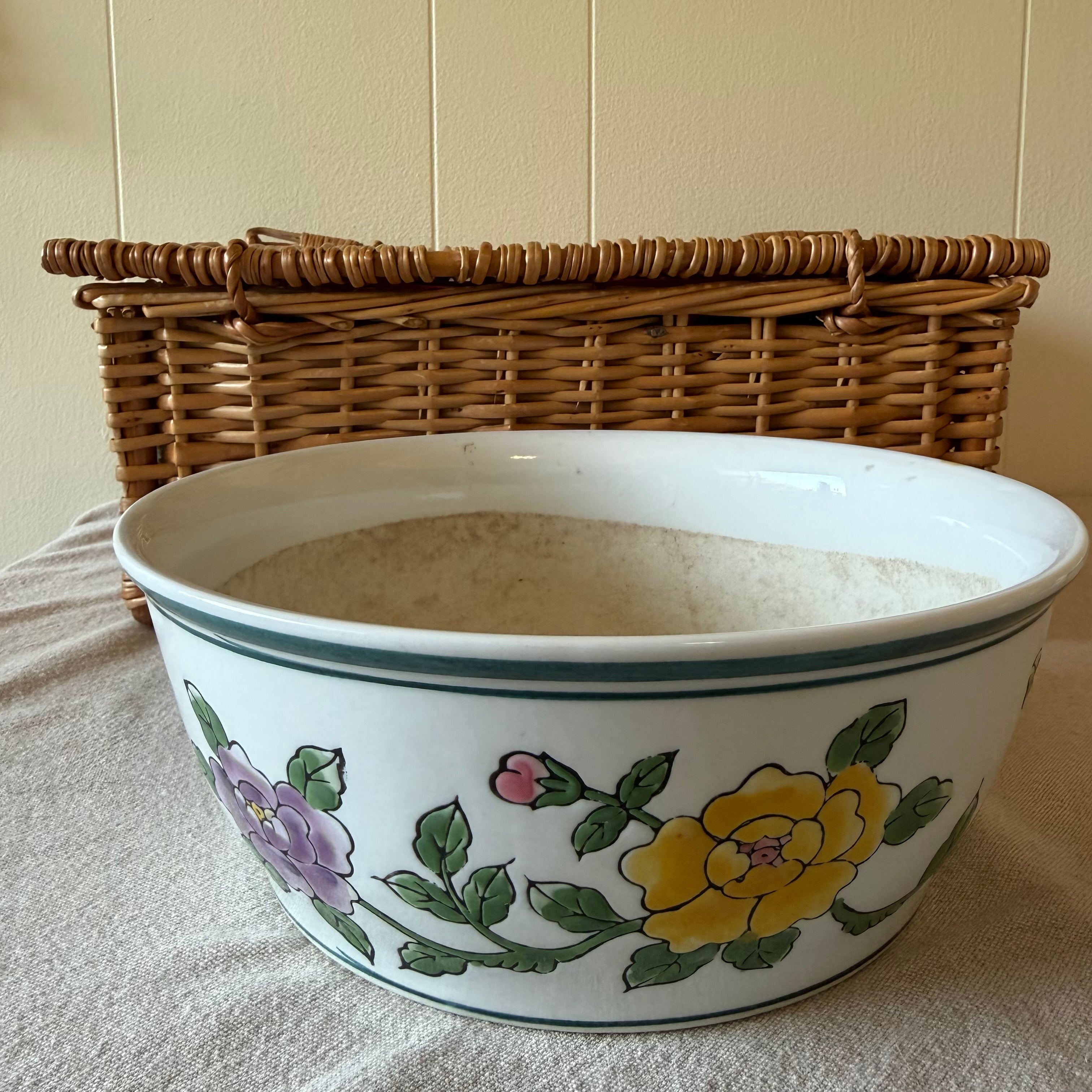 Floral 9.5inch Pot