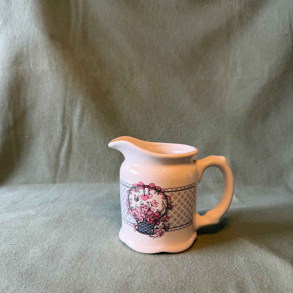 Flower Basket Cream Pitcher Pot