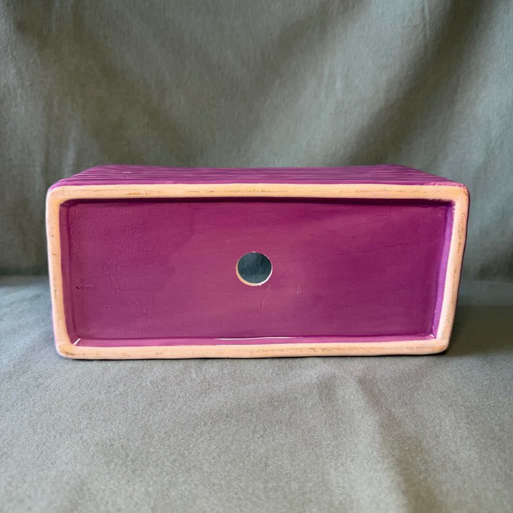 Purple Rectangular Pot