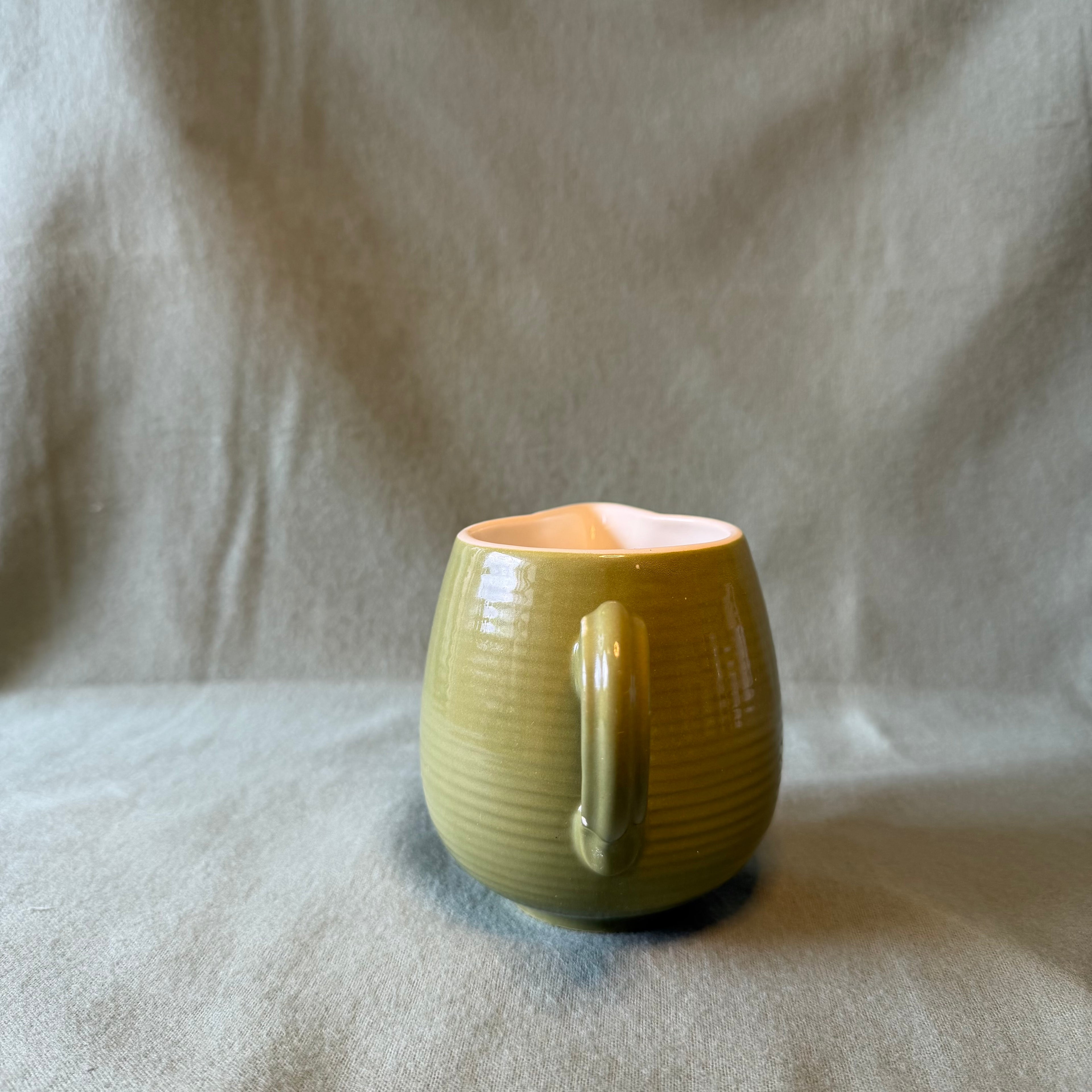 Green Cream Pitcher Pot