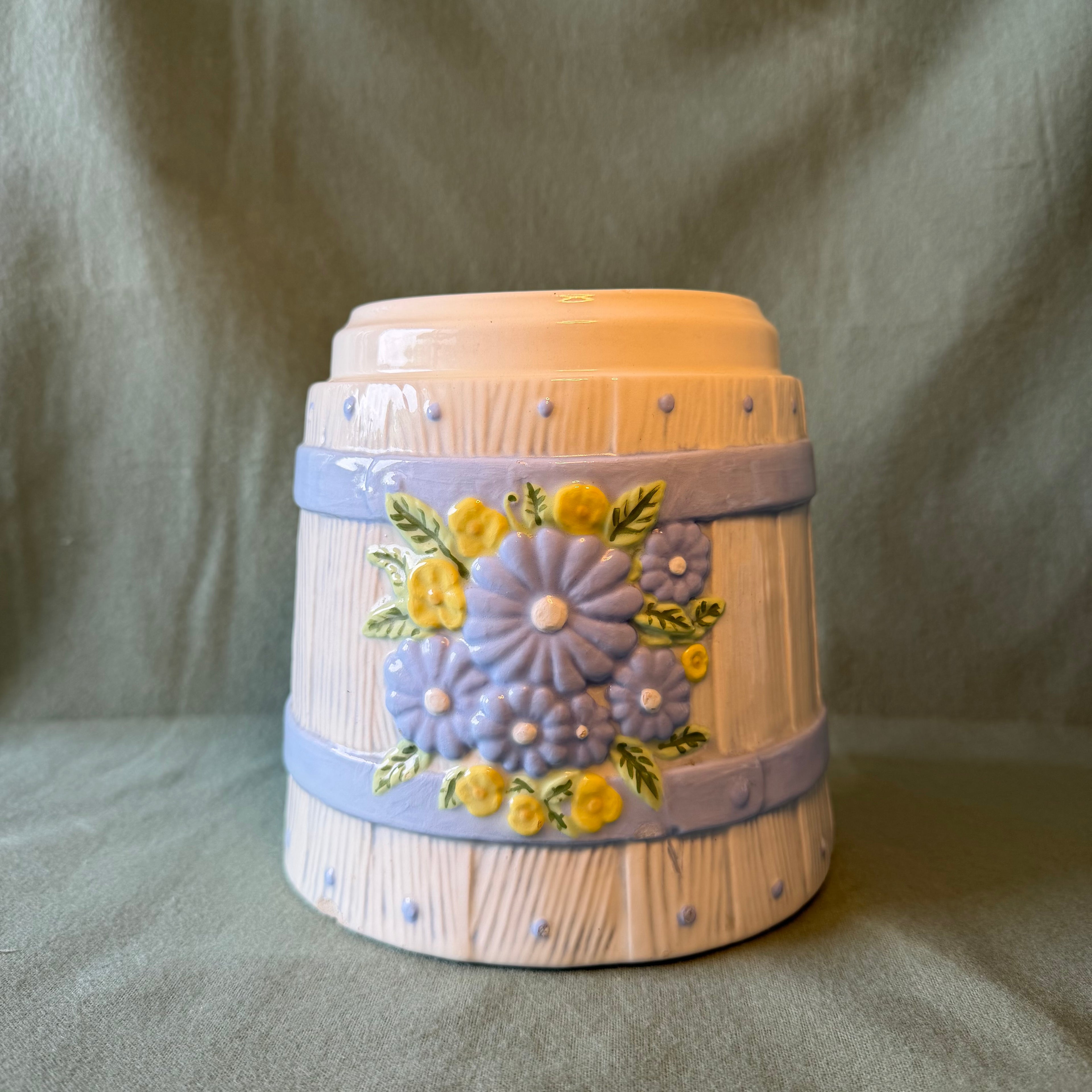 Medium Blue Flower Pot