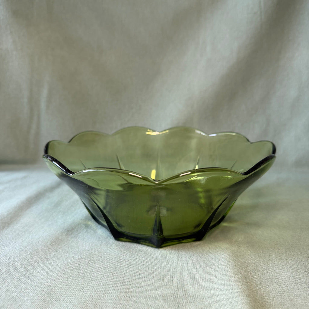 Green Glass Bowl Pot