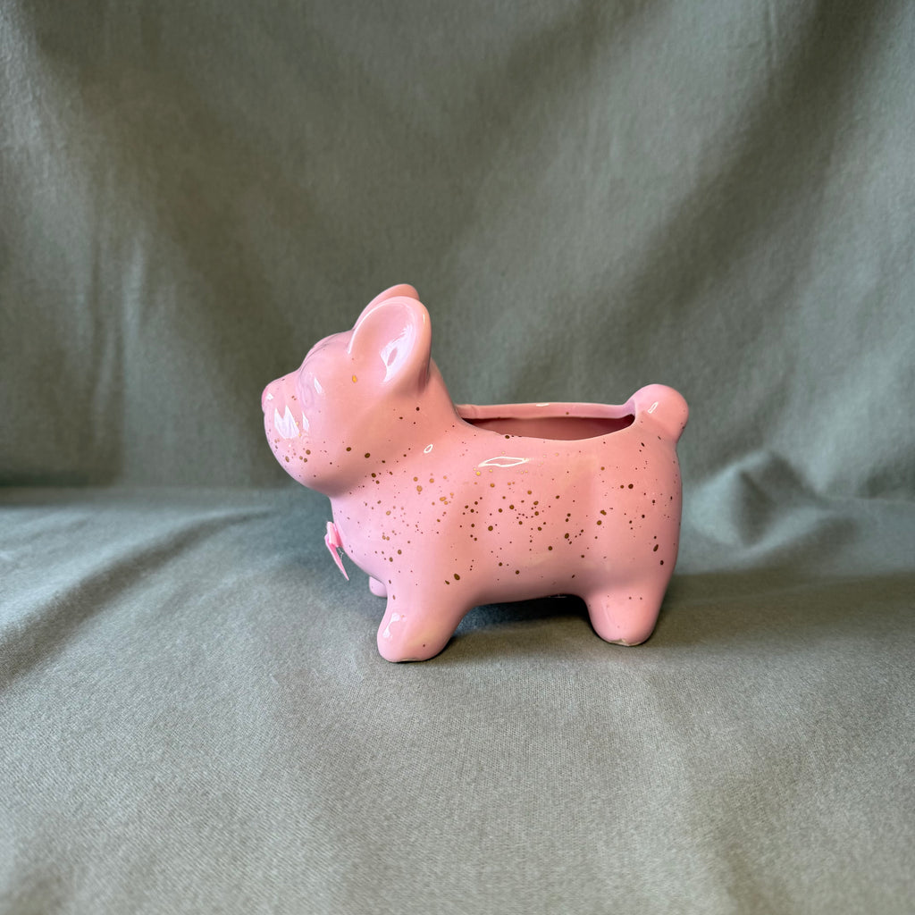 Pink Frenchie Pot