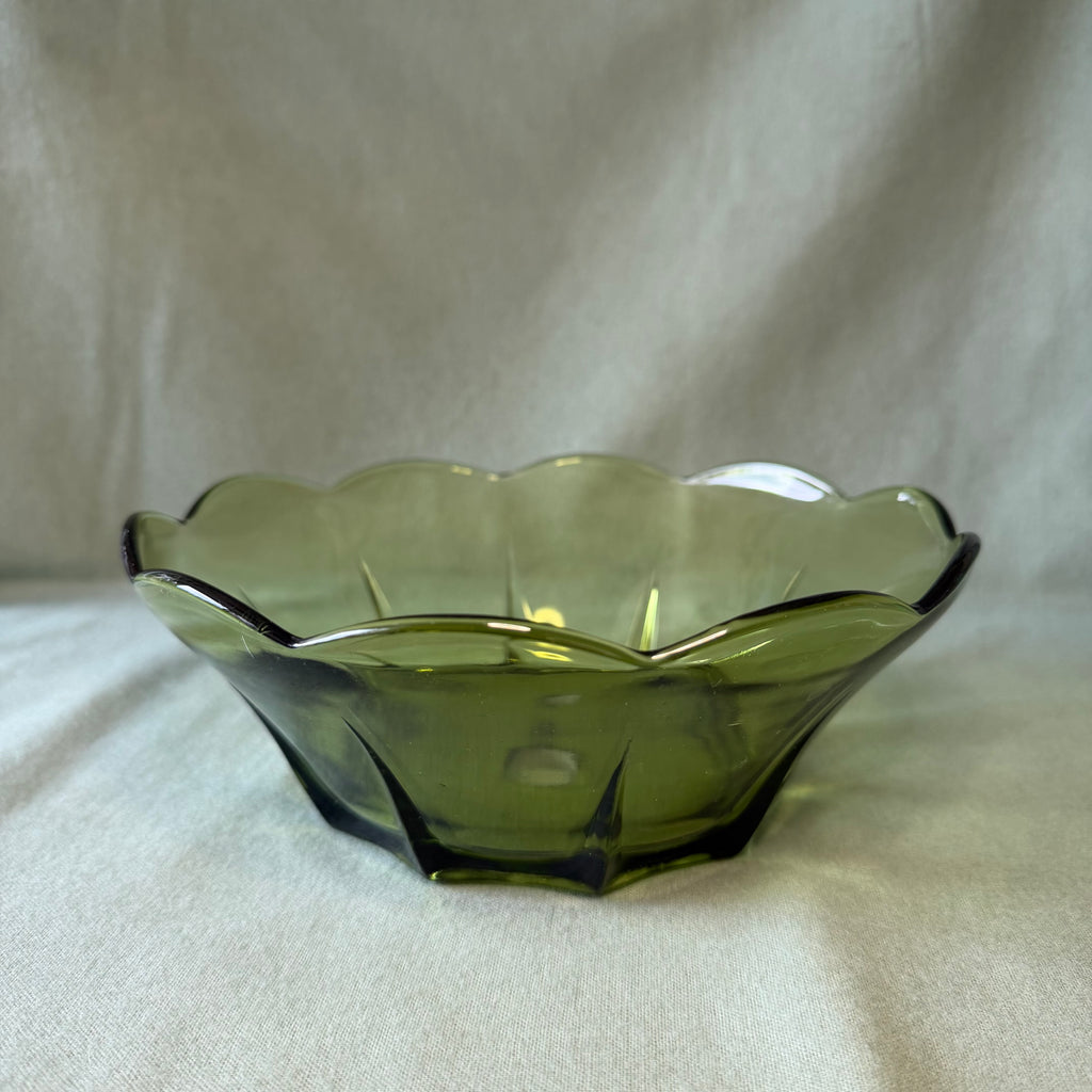 Green Glass Bowl Pot