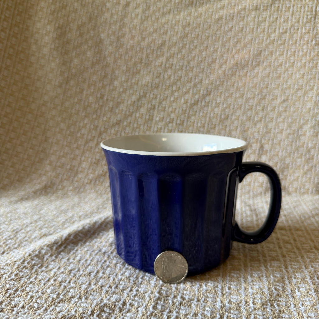 Large Blue Mug Pot
