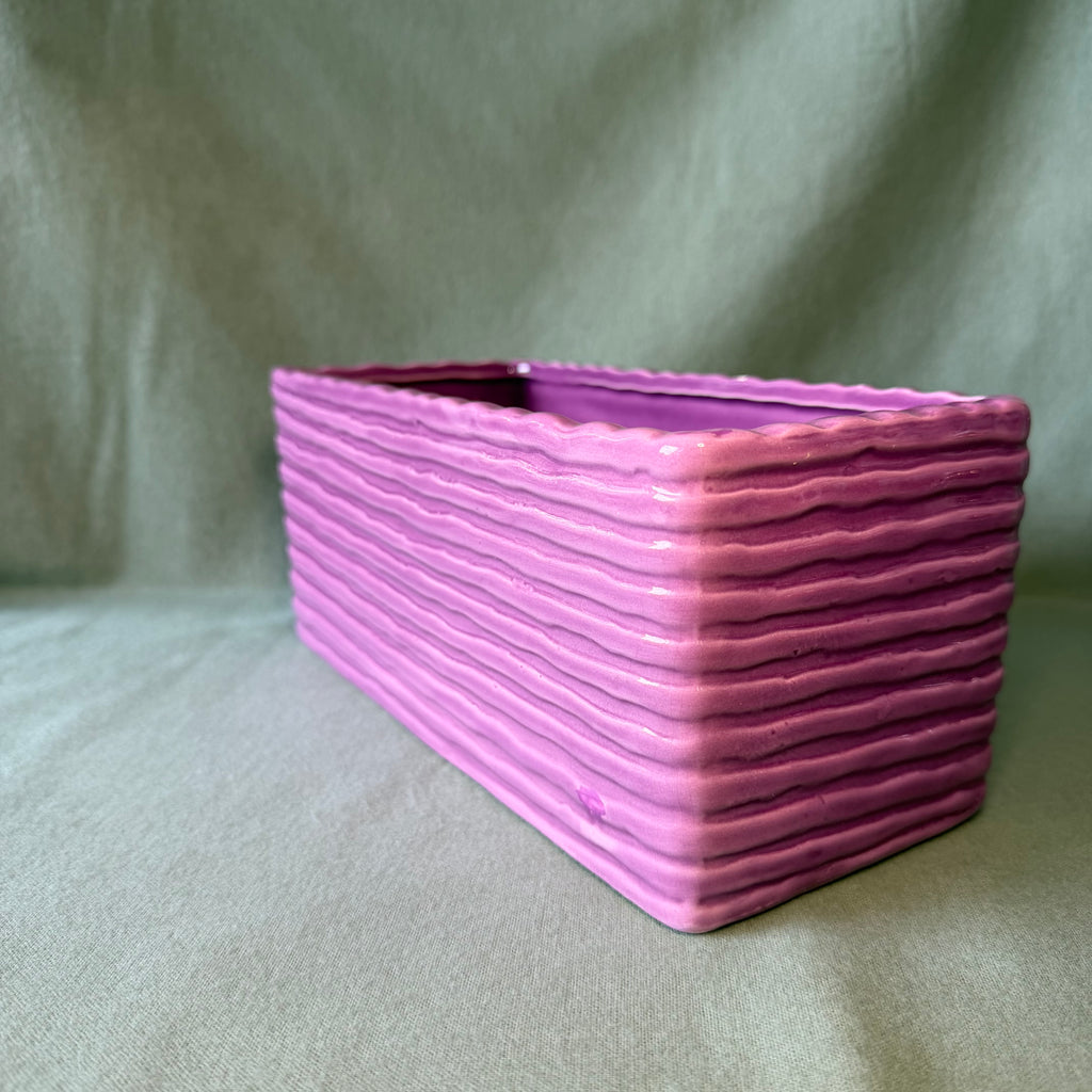Purple Rectangular Pot