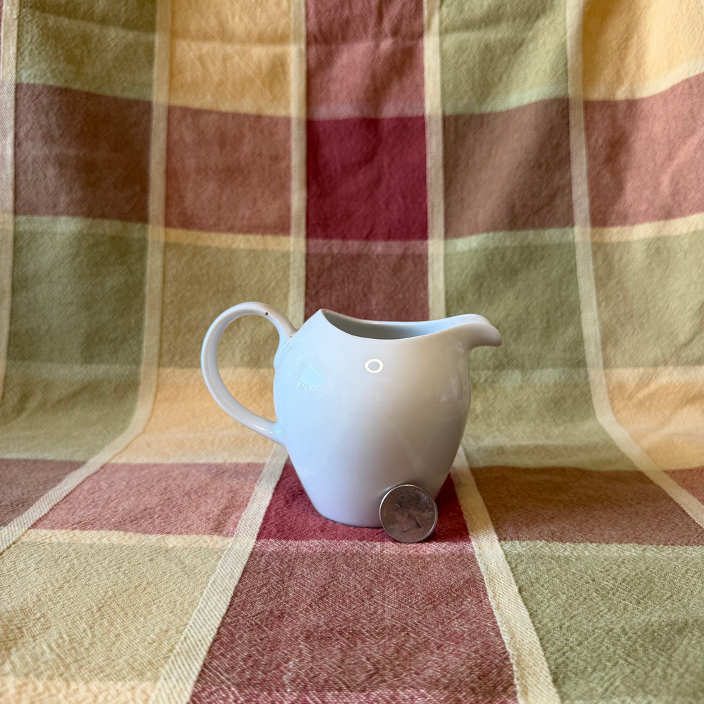 White Ceramic Cream Pitcher Pot