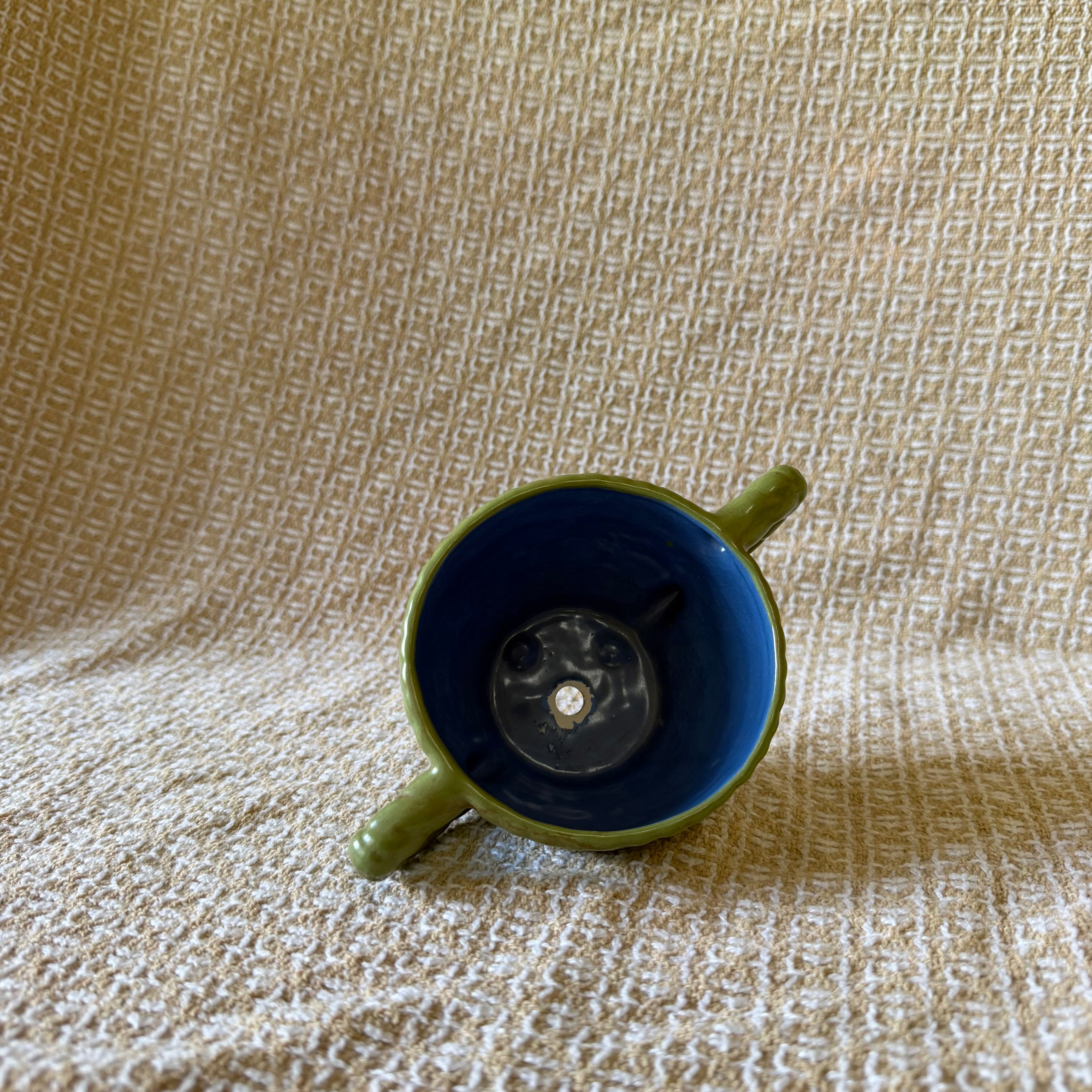 Green Double Handle Pot