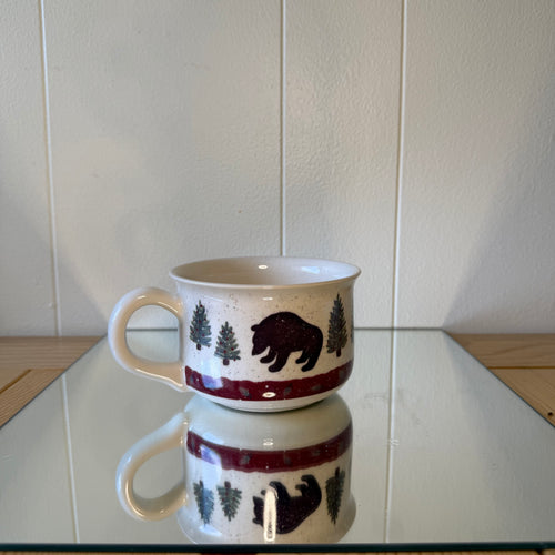 Bear Moose and Spruce Mug Pot
