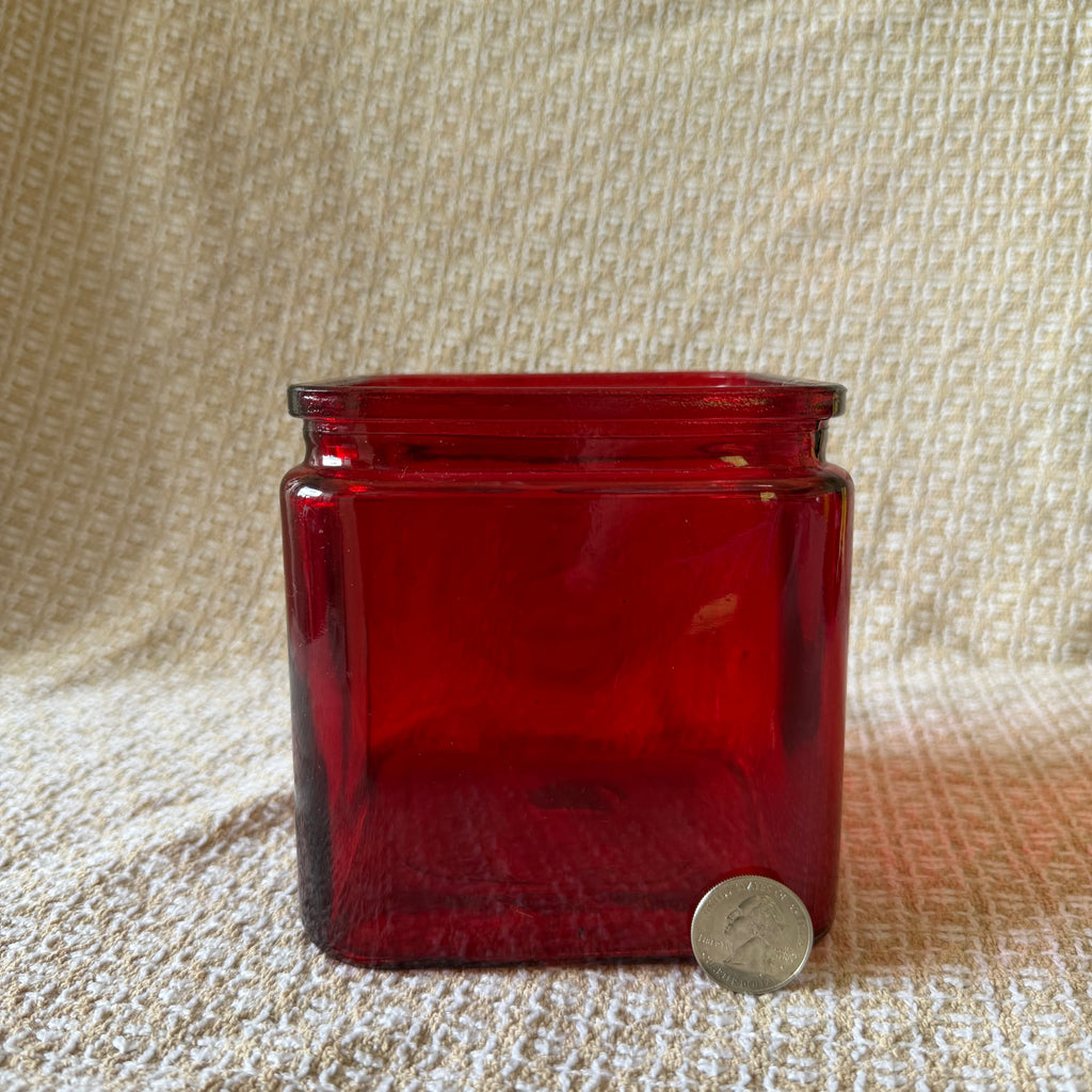 Colorful Glass Block Pot