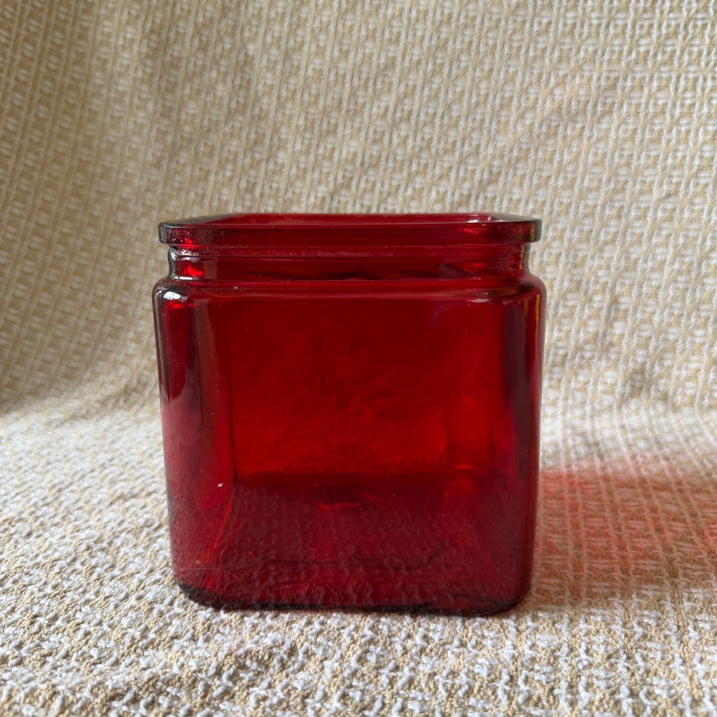 Colorful Glass Block Pot