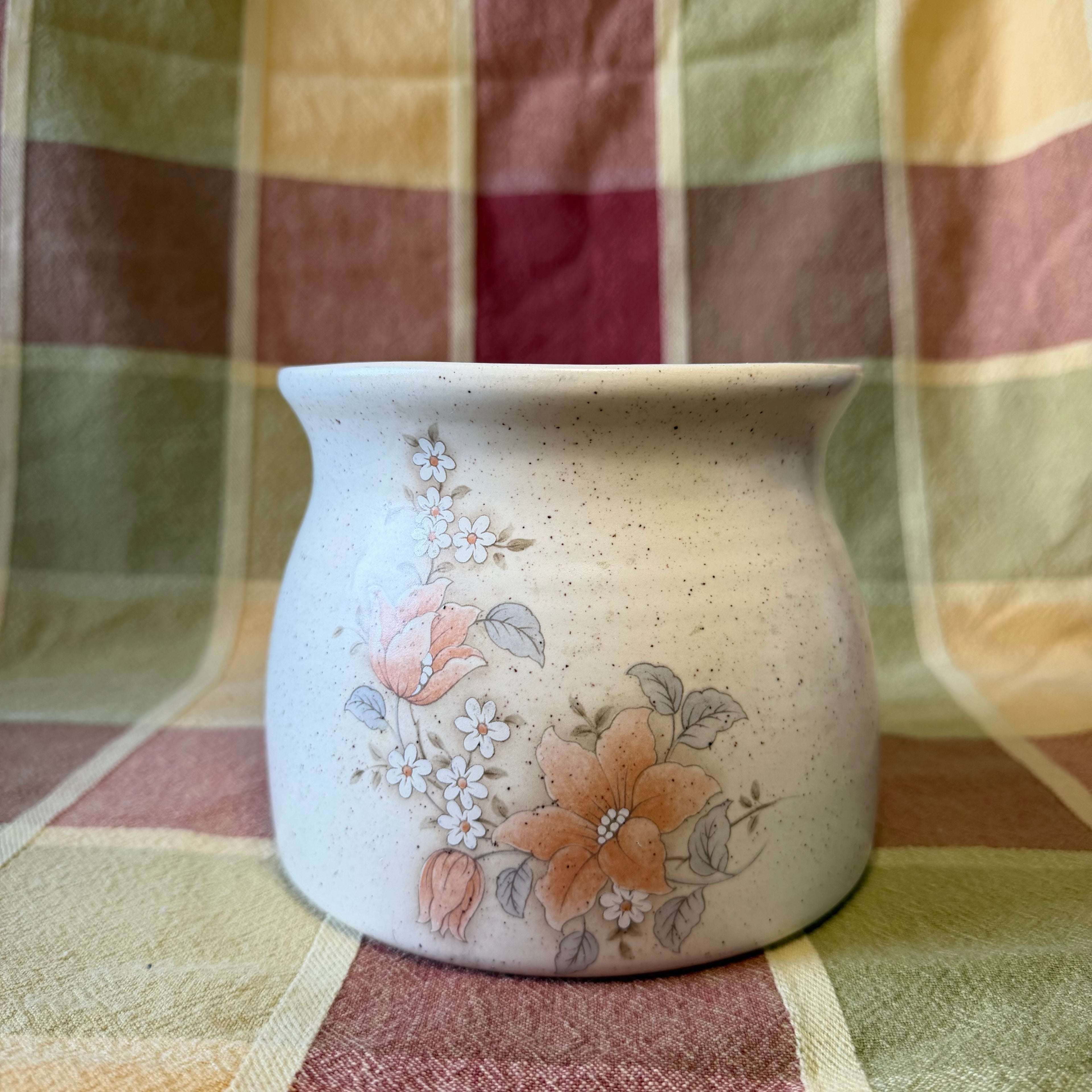 Medium Floral Cookie Jar Pot