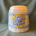 Large Blue Flower Pot
