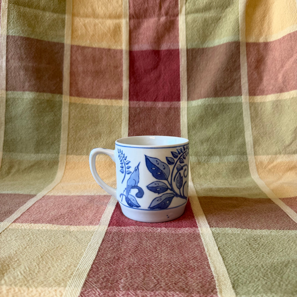 Blue Bird Mug Pot