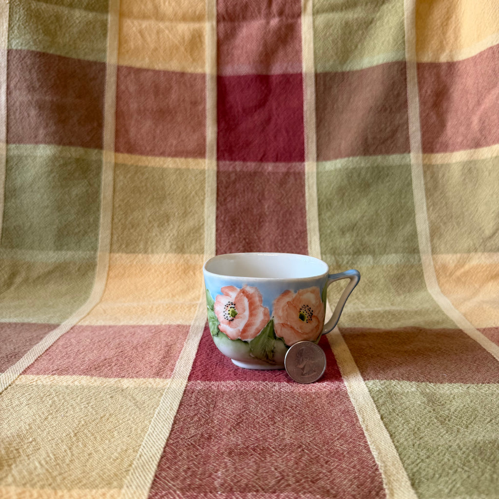 Floral Square Tea Cup Pot