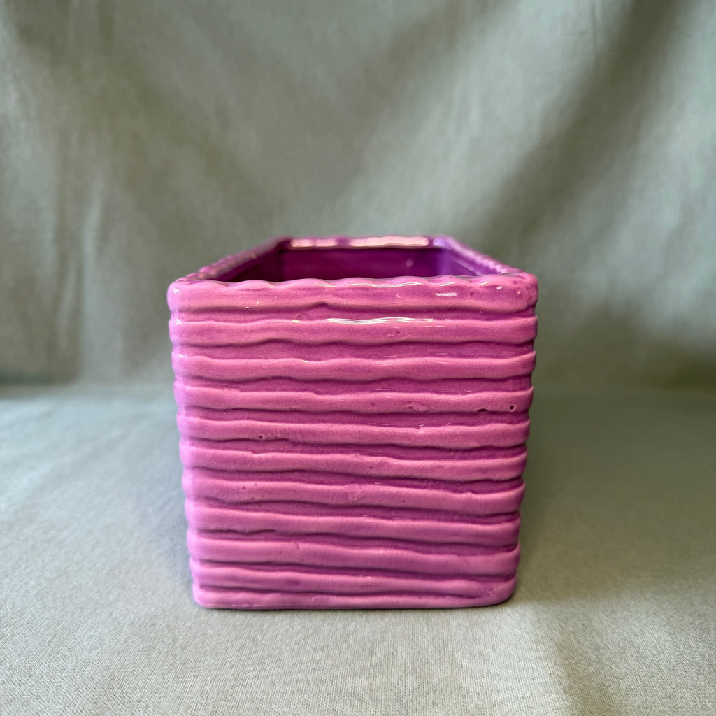 Purple Rectangular Pot