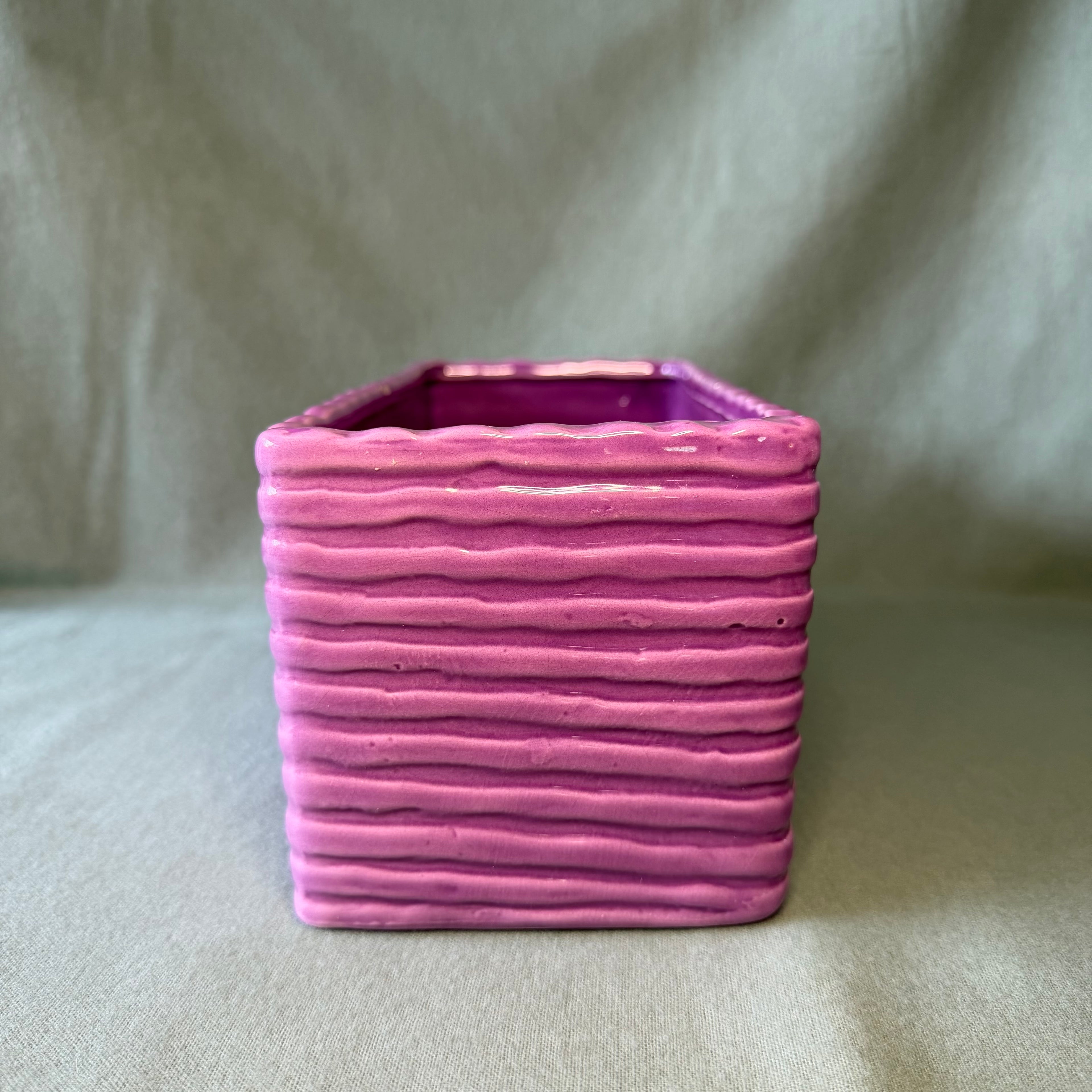 Purple Rectangular Pot