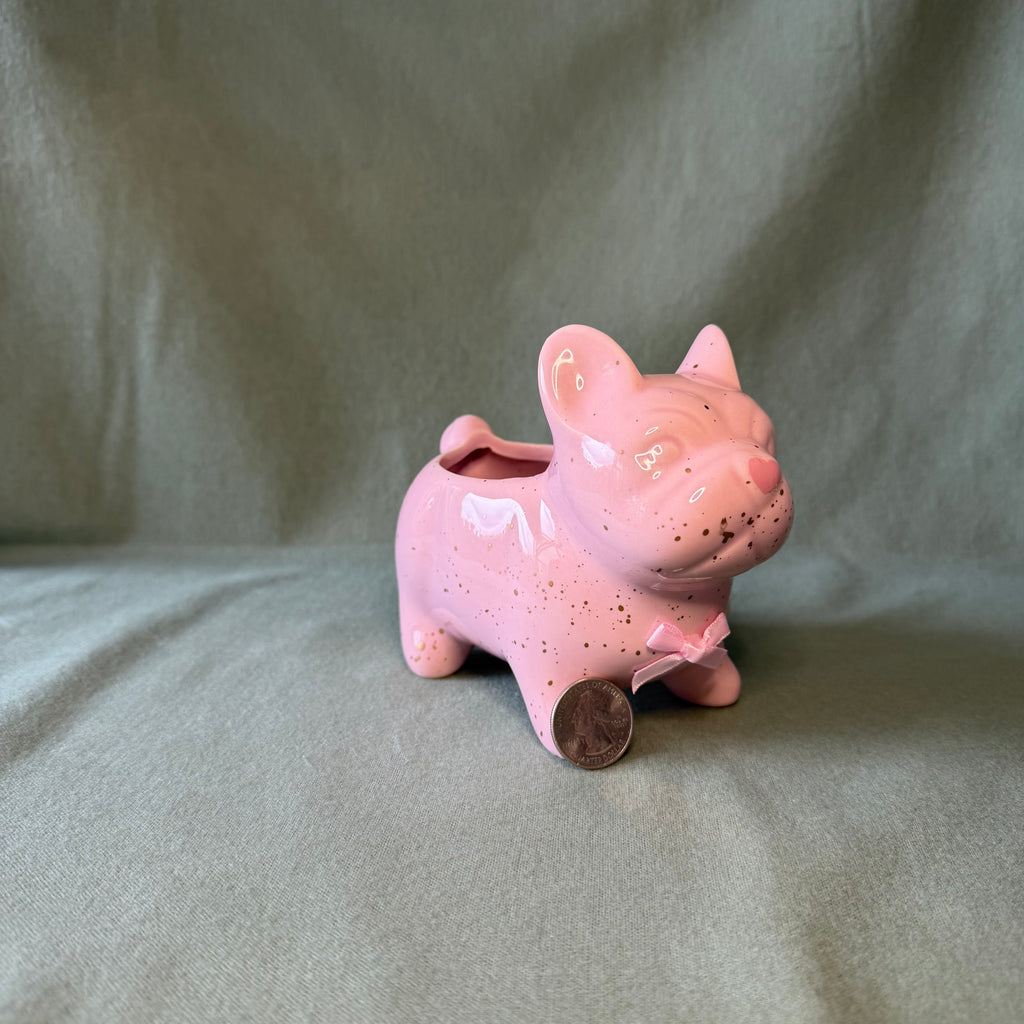 Pink Frenchie Pot