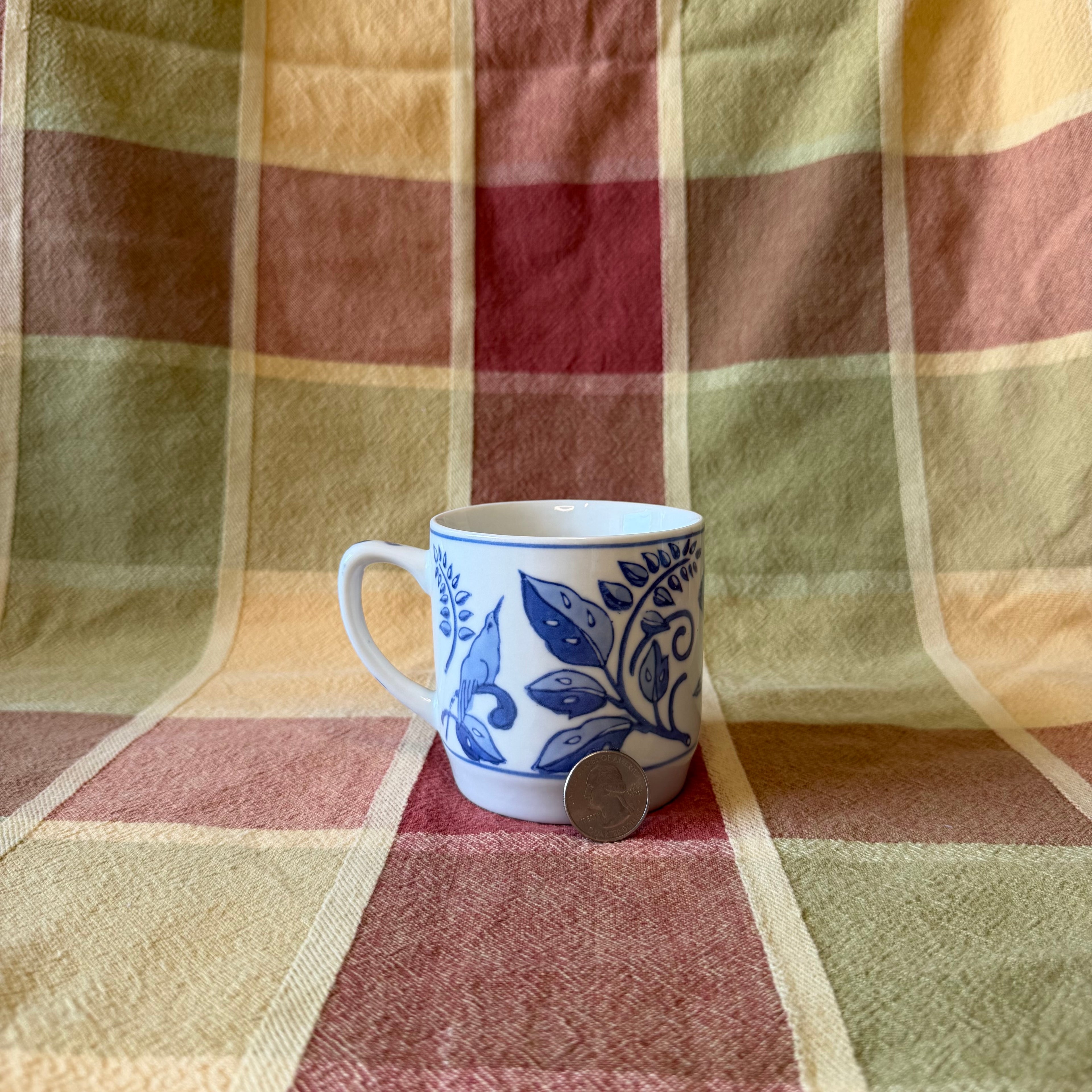 Blue Bird Mug Pot