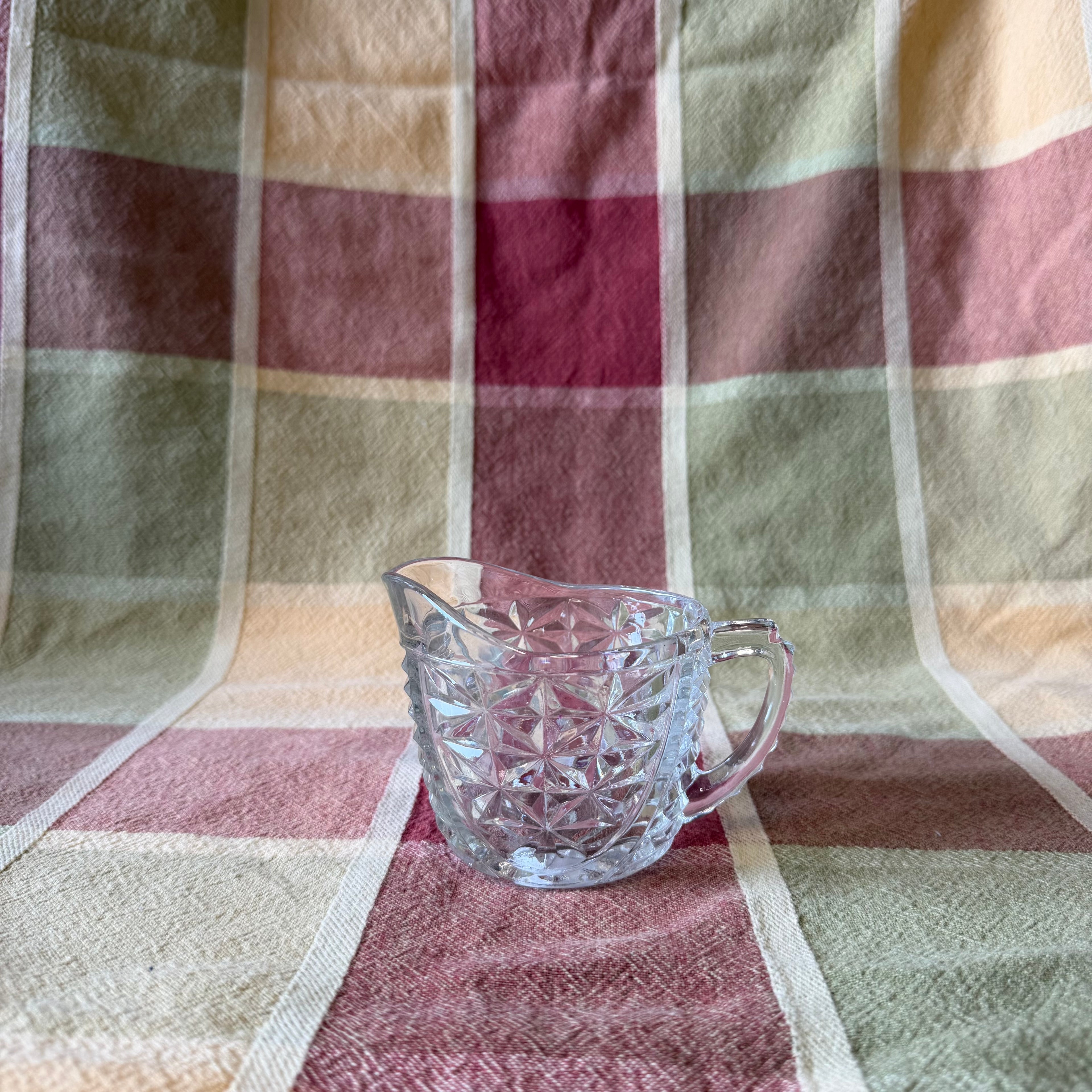 Glass Cream Pitcher Pot