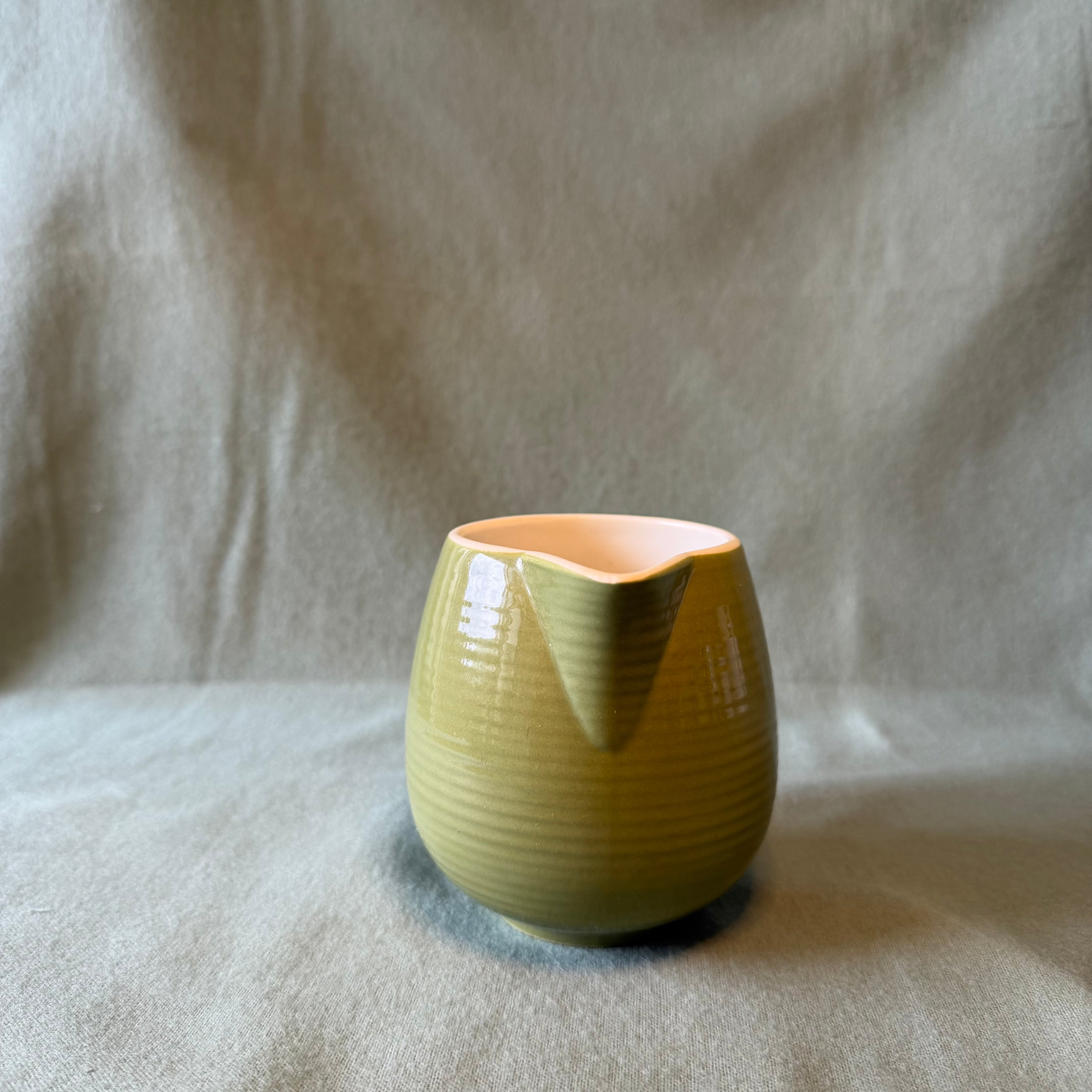 Green Cream Pitcher Pot