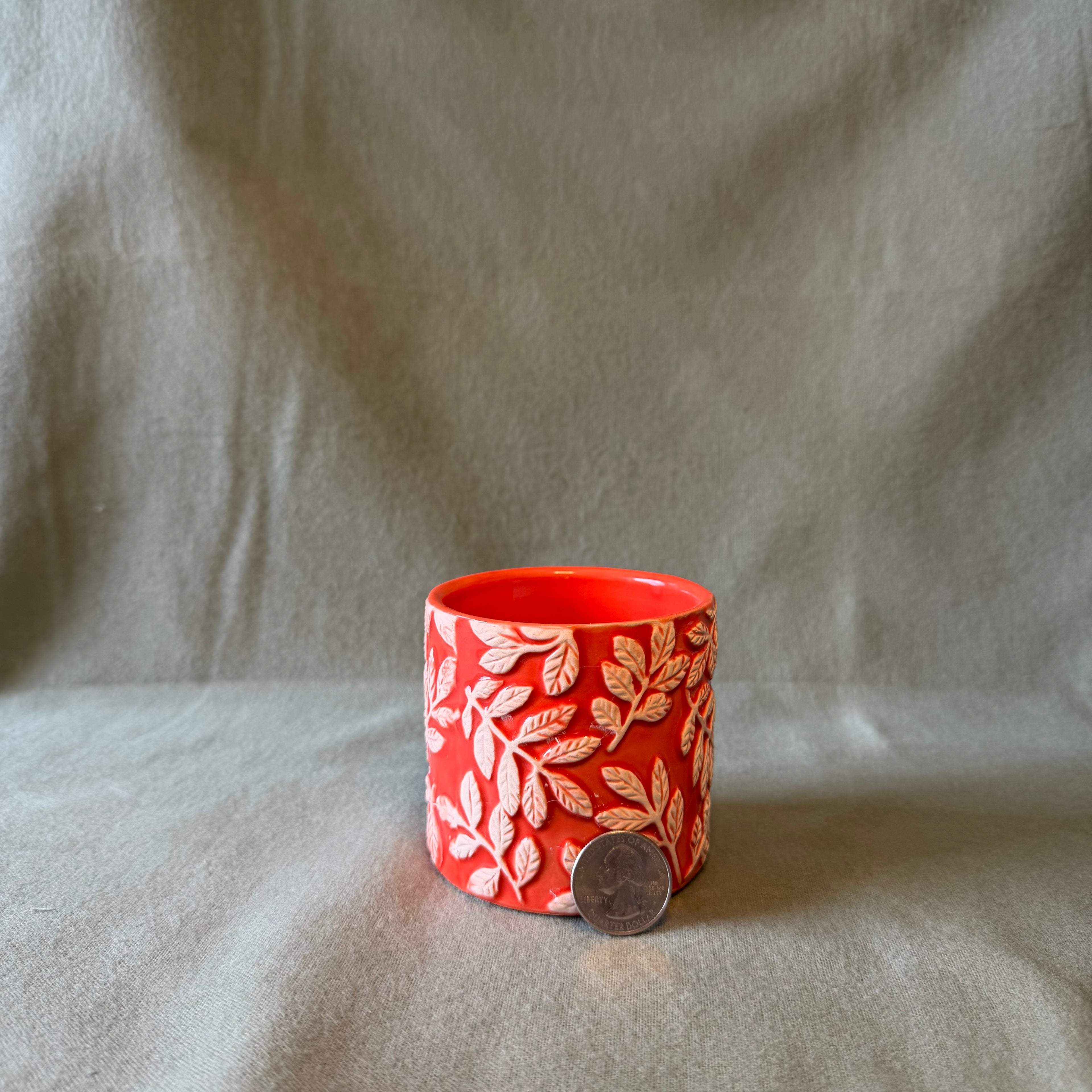Orange Leaf Pot