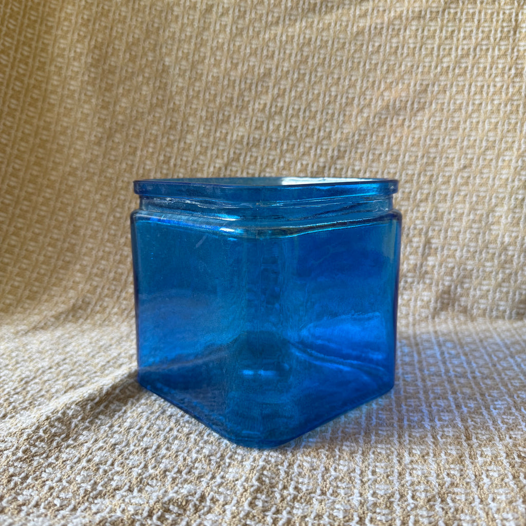 Colorful Glass Block Pot