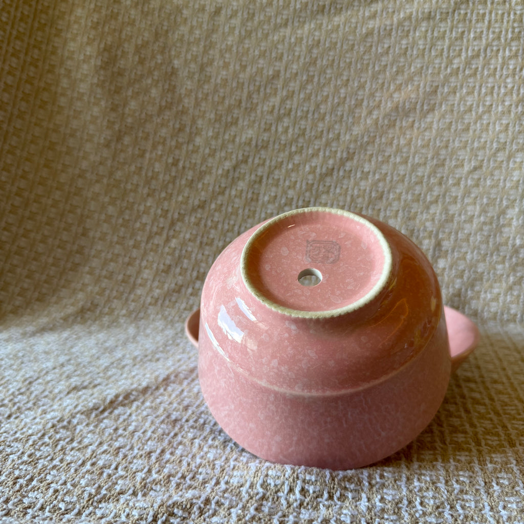 Pink Branch Bowl Pot with Drip Tray