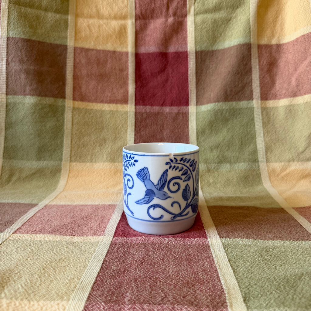 Blue Bird Mug Pot