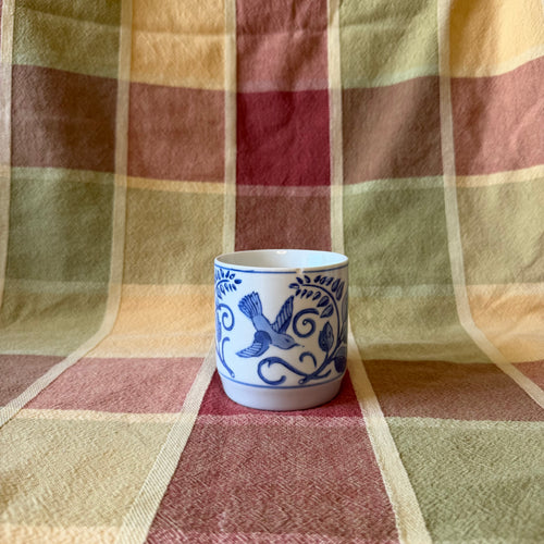 Blue Bird Mug Pot