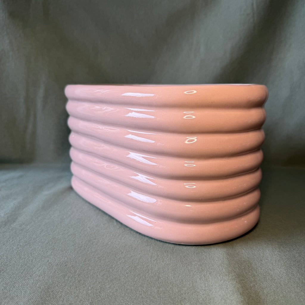 Pink Oval Pot