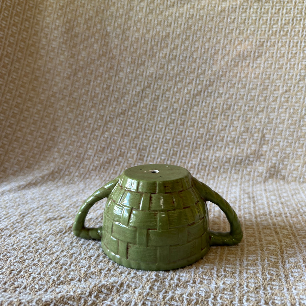 Green Double Handle Pot