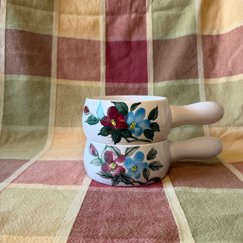 Ceramic Handled Soup Bowl Pot