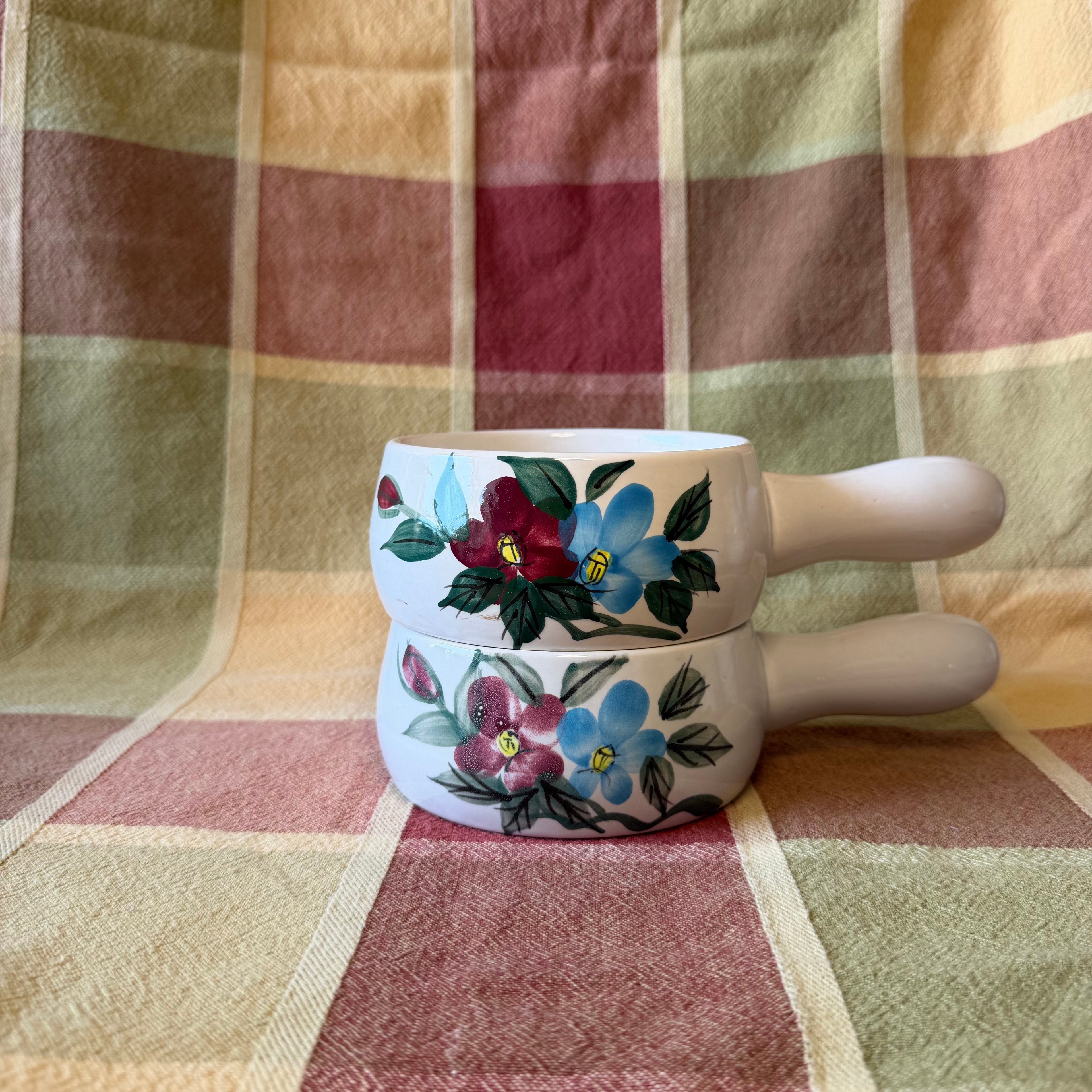 Ceramic Handled Soup Bowl Pot