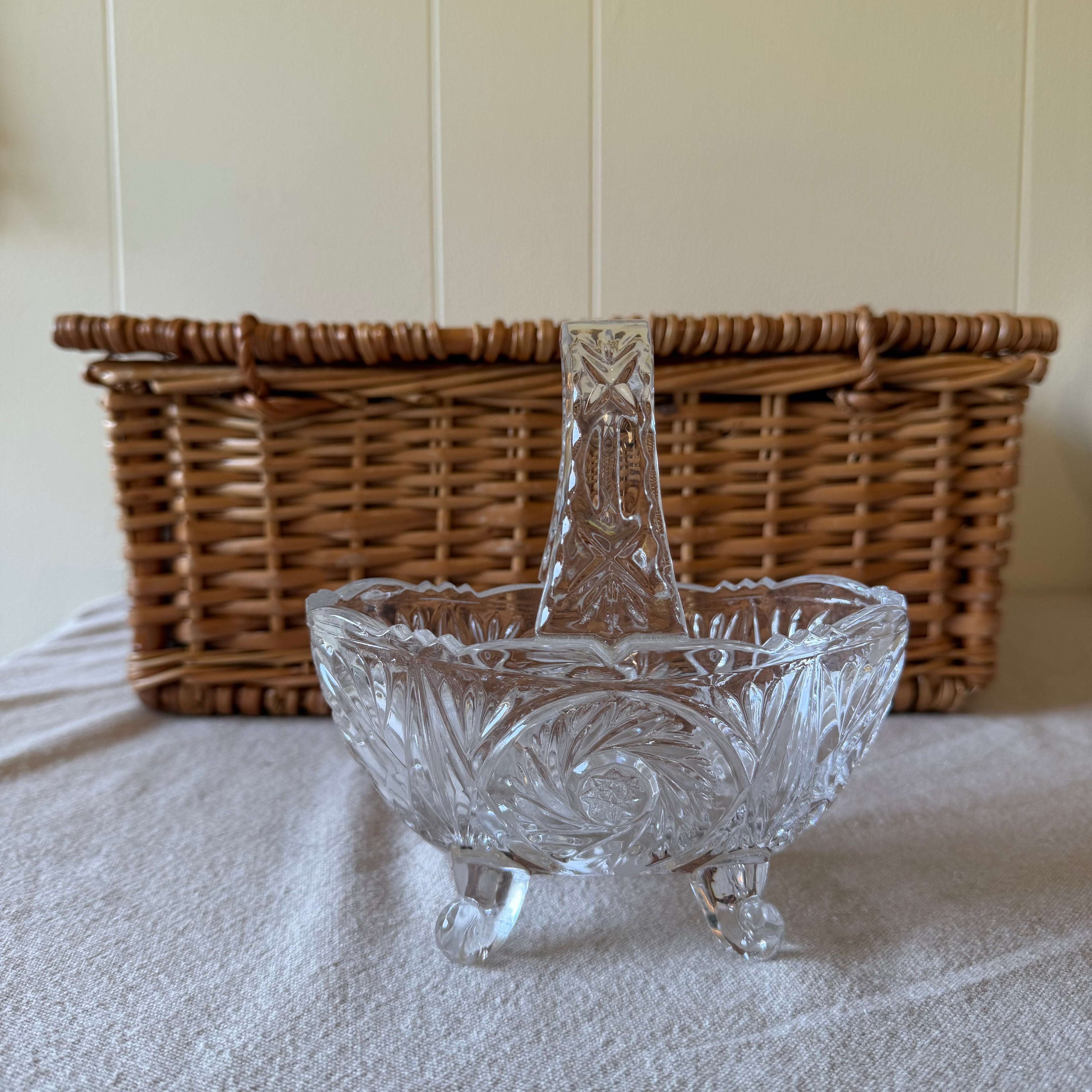 Glass Basket Pot