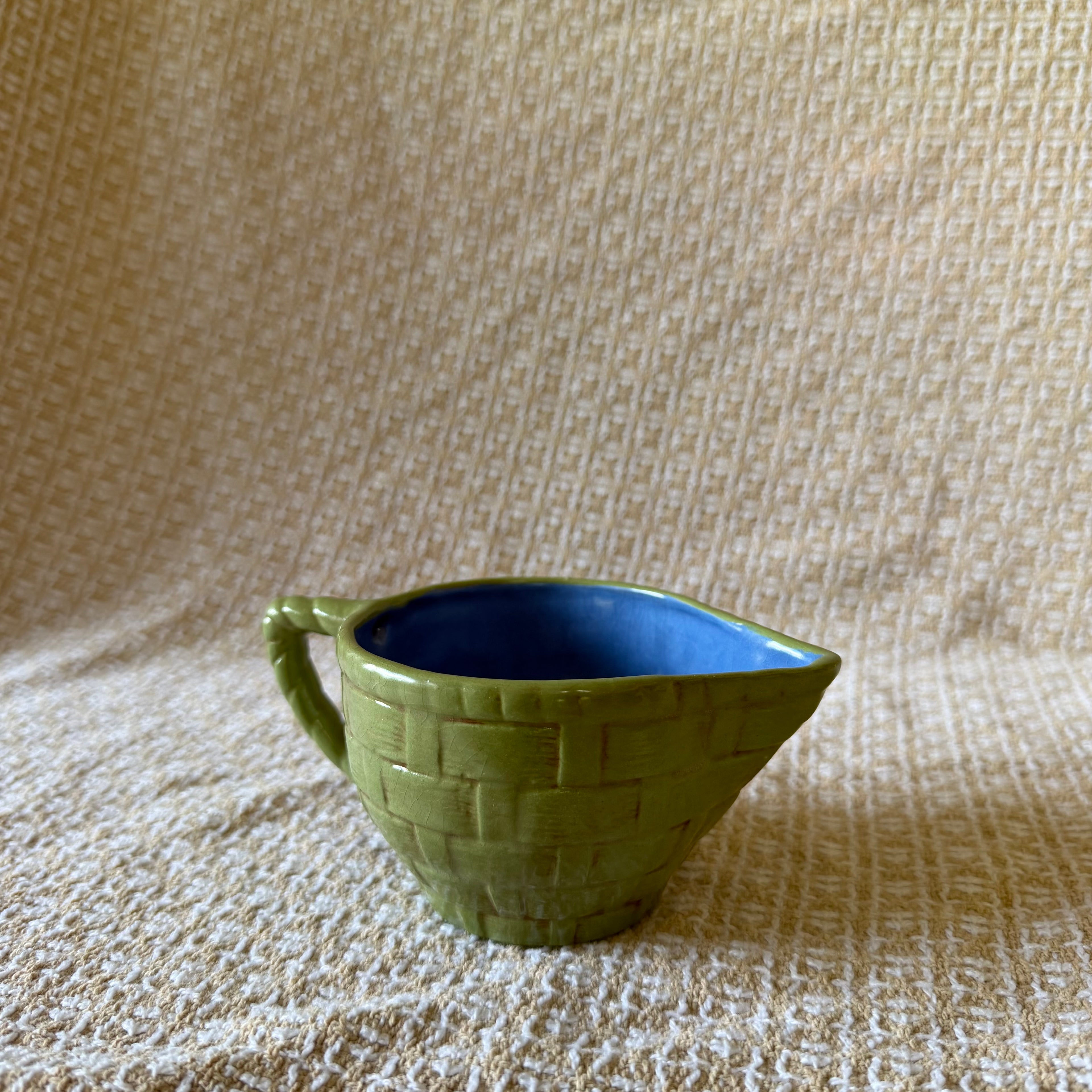 Green Cream Pitcher Pot