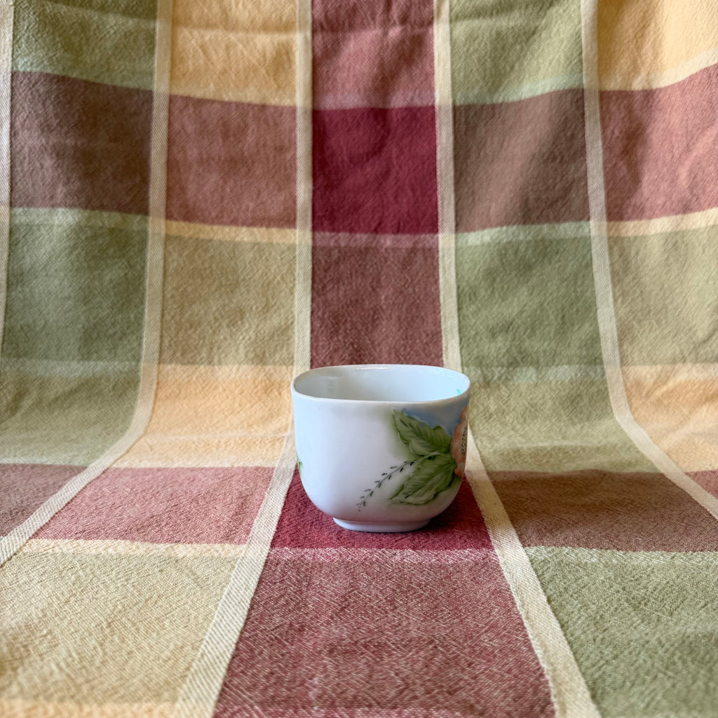 Floral Square Tea Cup Pot