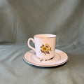 Sunflower Teacup Pot and Saucer Drip Tray