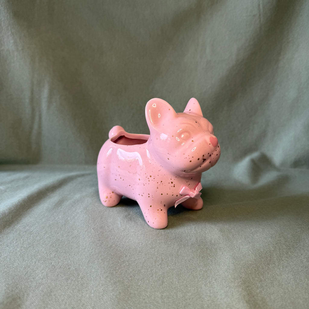 Pink Frenchie Pot