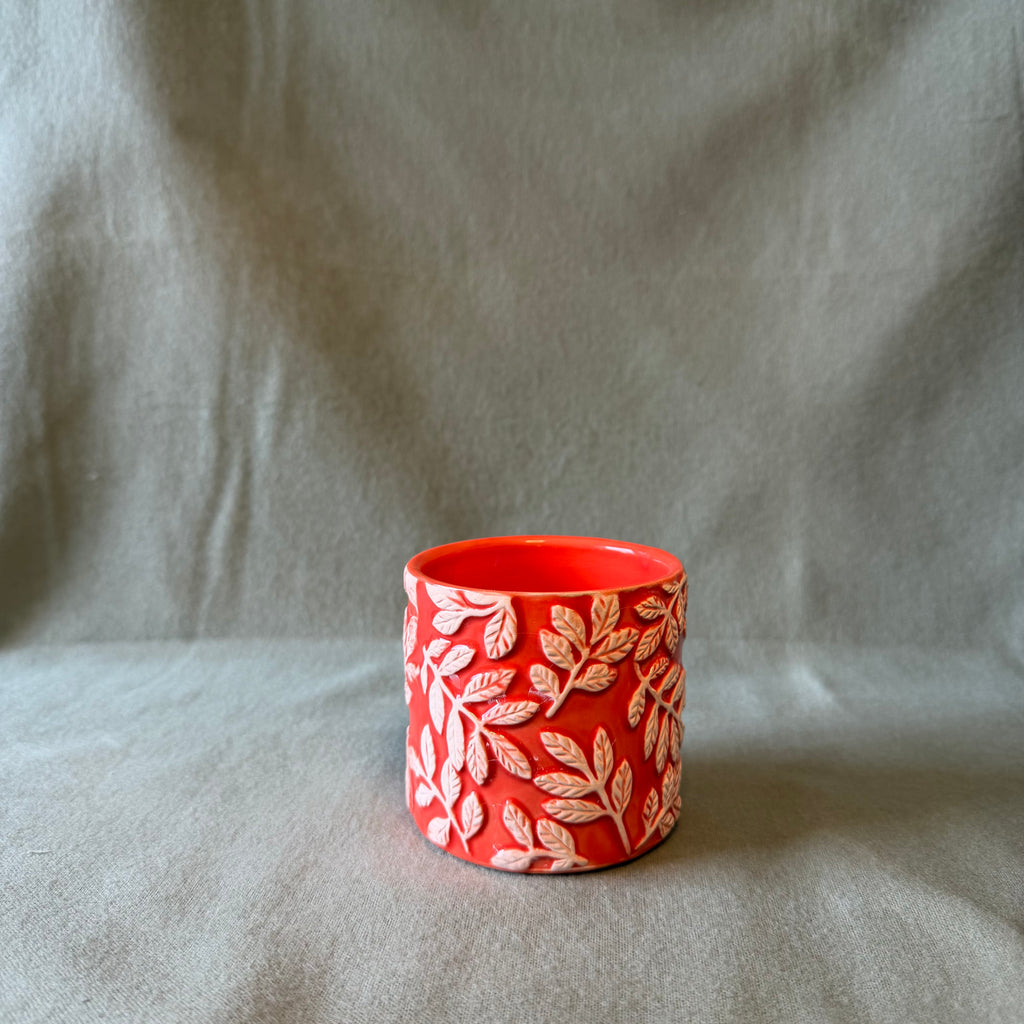 Orange Leaf Pot