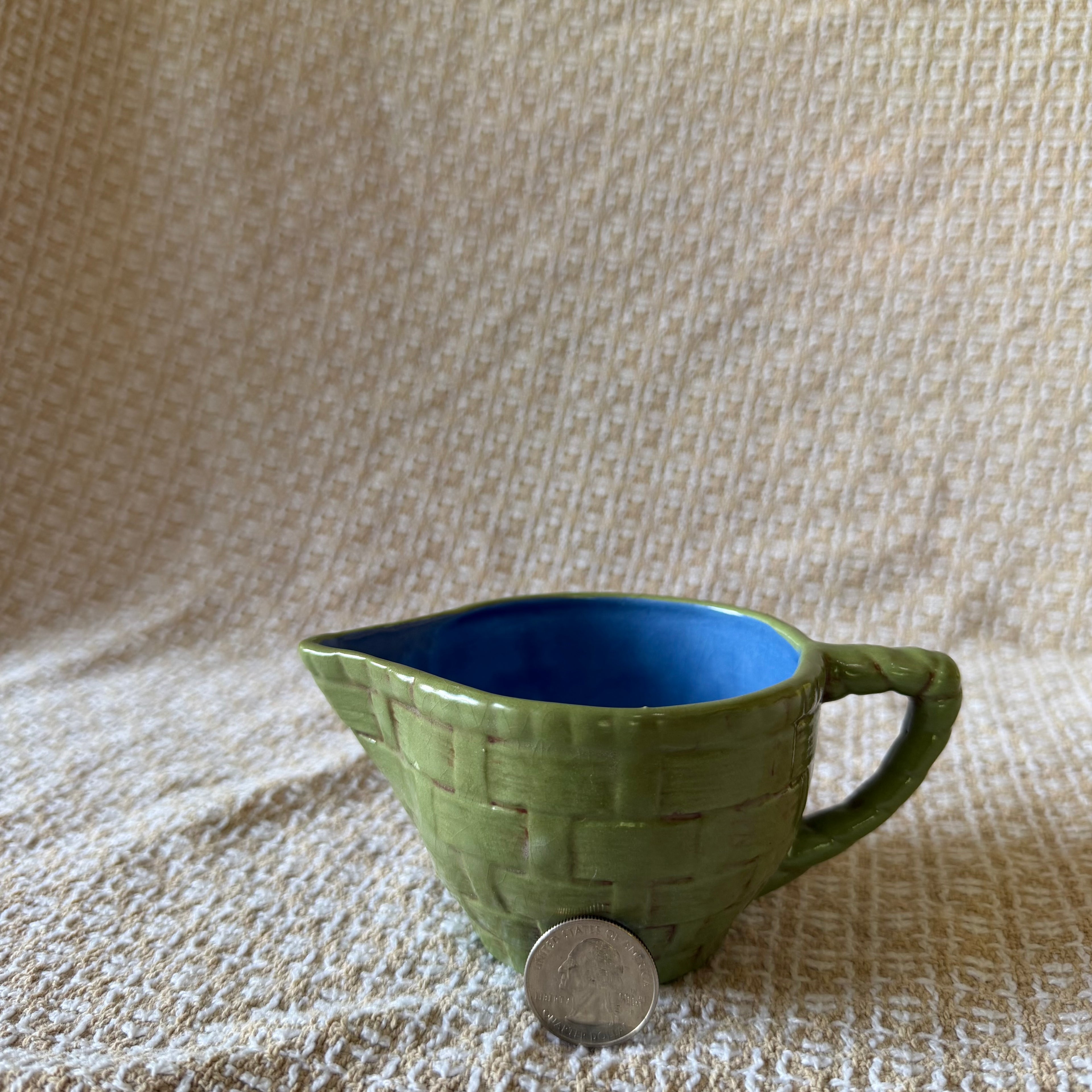 Green Cream Pitcher Pot